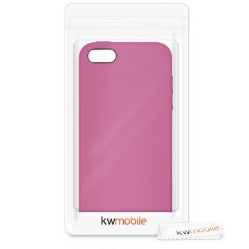 kwmobile Handyhülle Hülle für Apple iPhone SE (1.Gen 2016) / 5 / 5S, Hülle Silikon gummiert - Handyhülle - Handy Case Cover