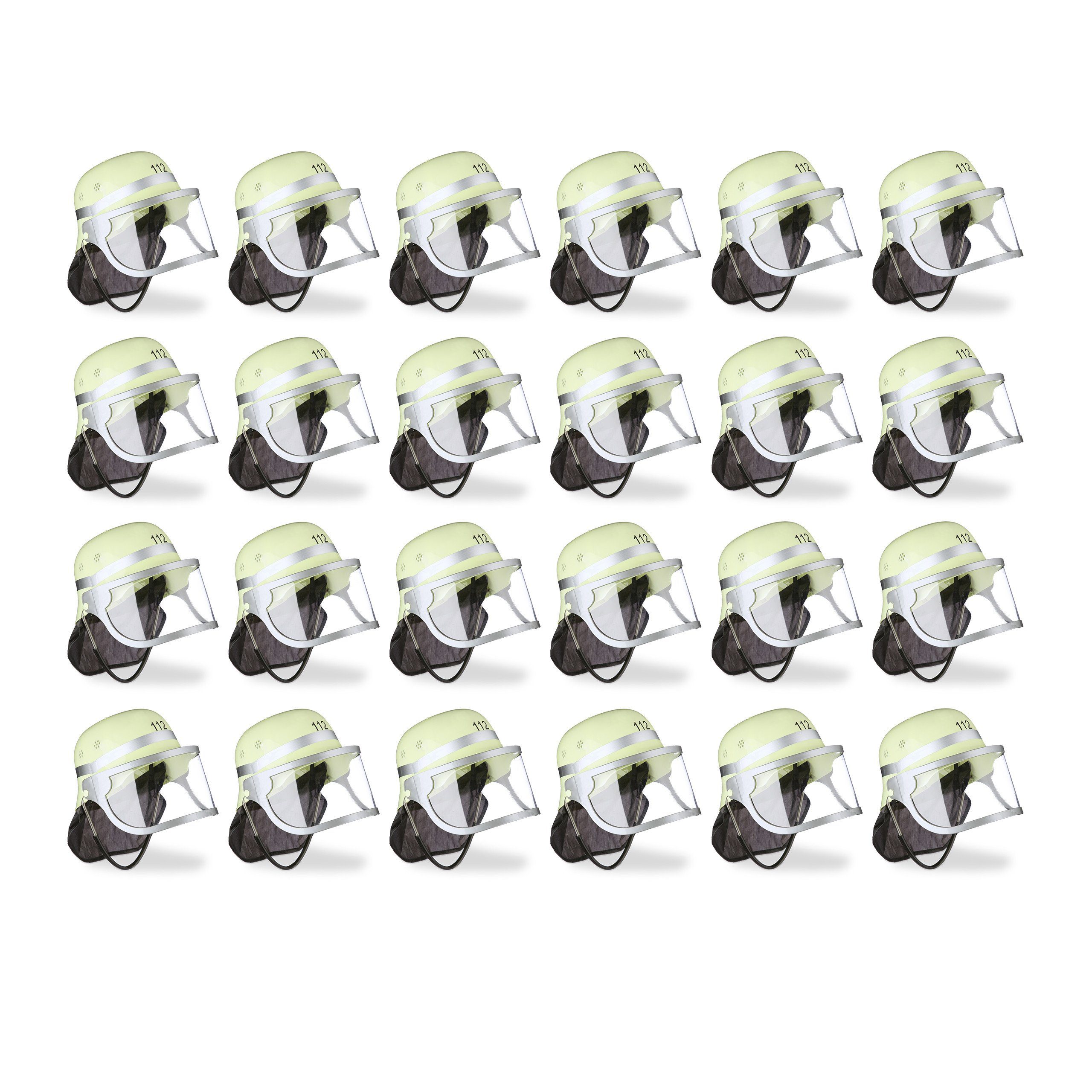 Feuerwehrhelm 24 x Feuerwehrhelm "112"