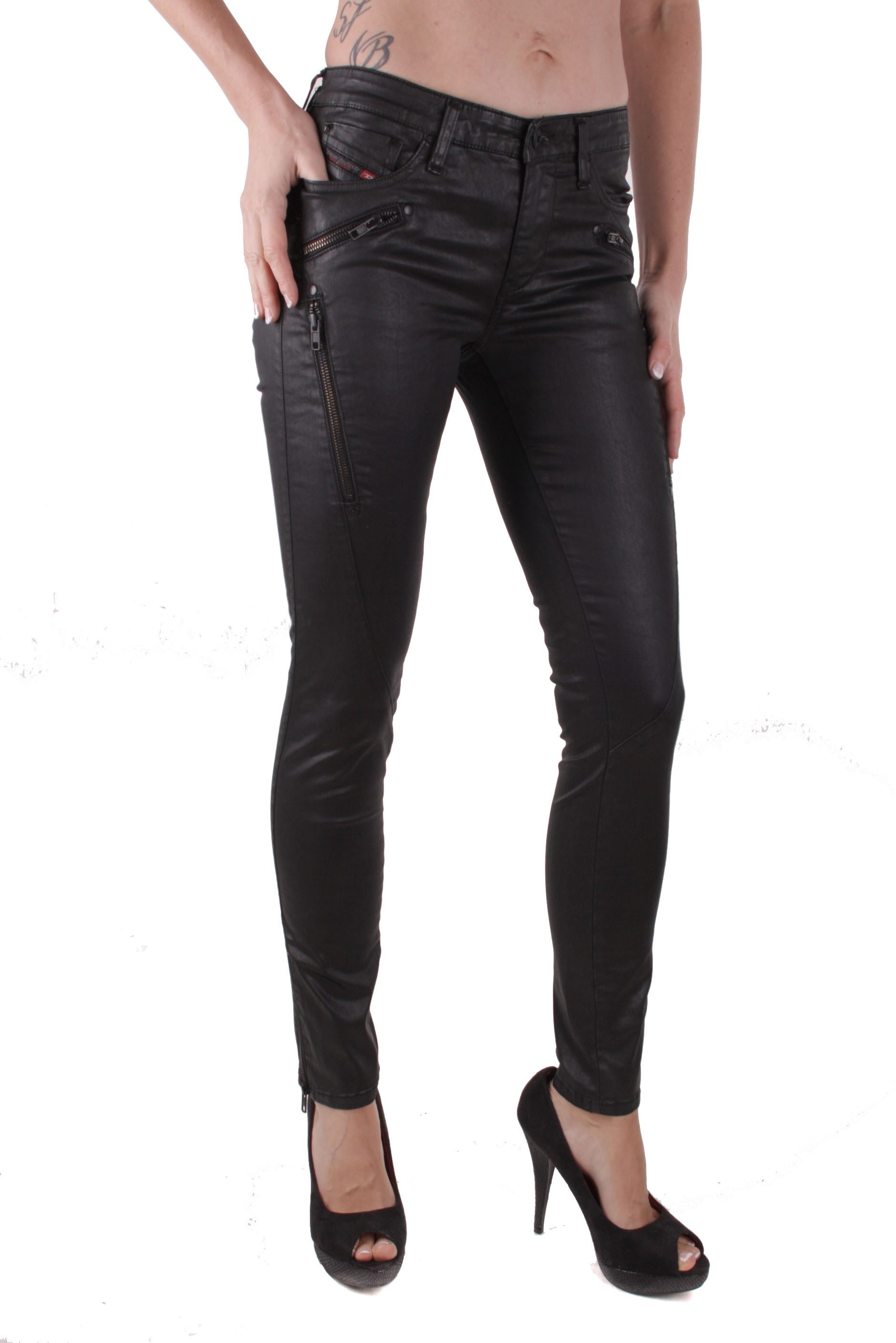 Skinny-fit-Jeans Diesel Skinzee-SP 0662E Damen Jeans Skinny Glanzhose