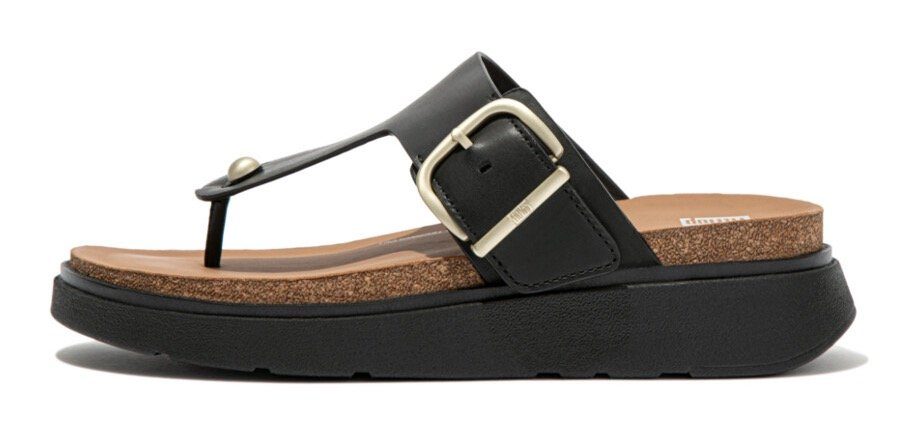 Fitflop GEN-FF Zehentrenner, Keilabsatz, Sommerschuh, Schlappen mit verstellbarer Schnalle