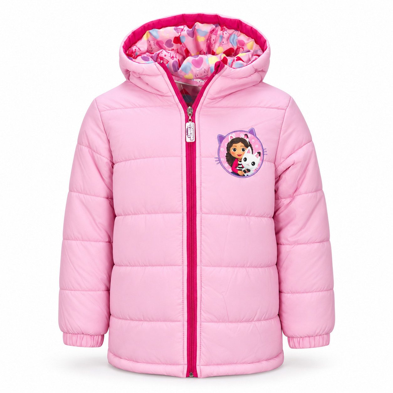 Gabby's Dollhouse Winterjacke Gabbys Dollhouse Kinder Mädchen Winterjacke Jacke Kapuze Gr. 92 bis 128