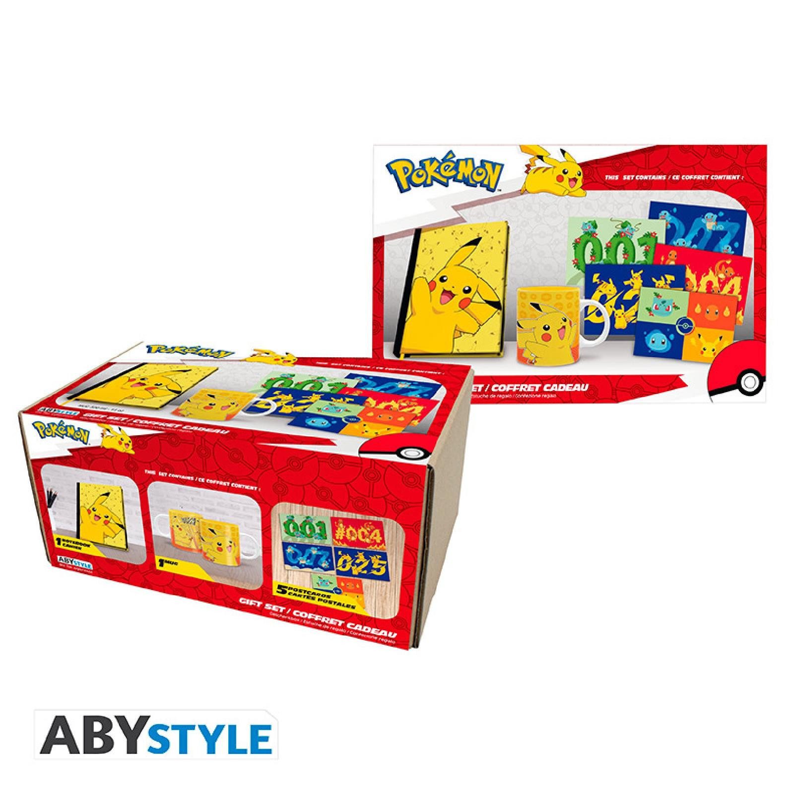 ABYstyle Notizblock POKEMON - Pck A5 Notebook + Tasse320ml + Postcards Pikachu