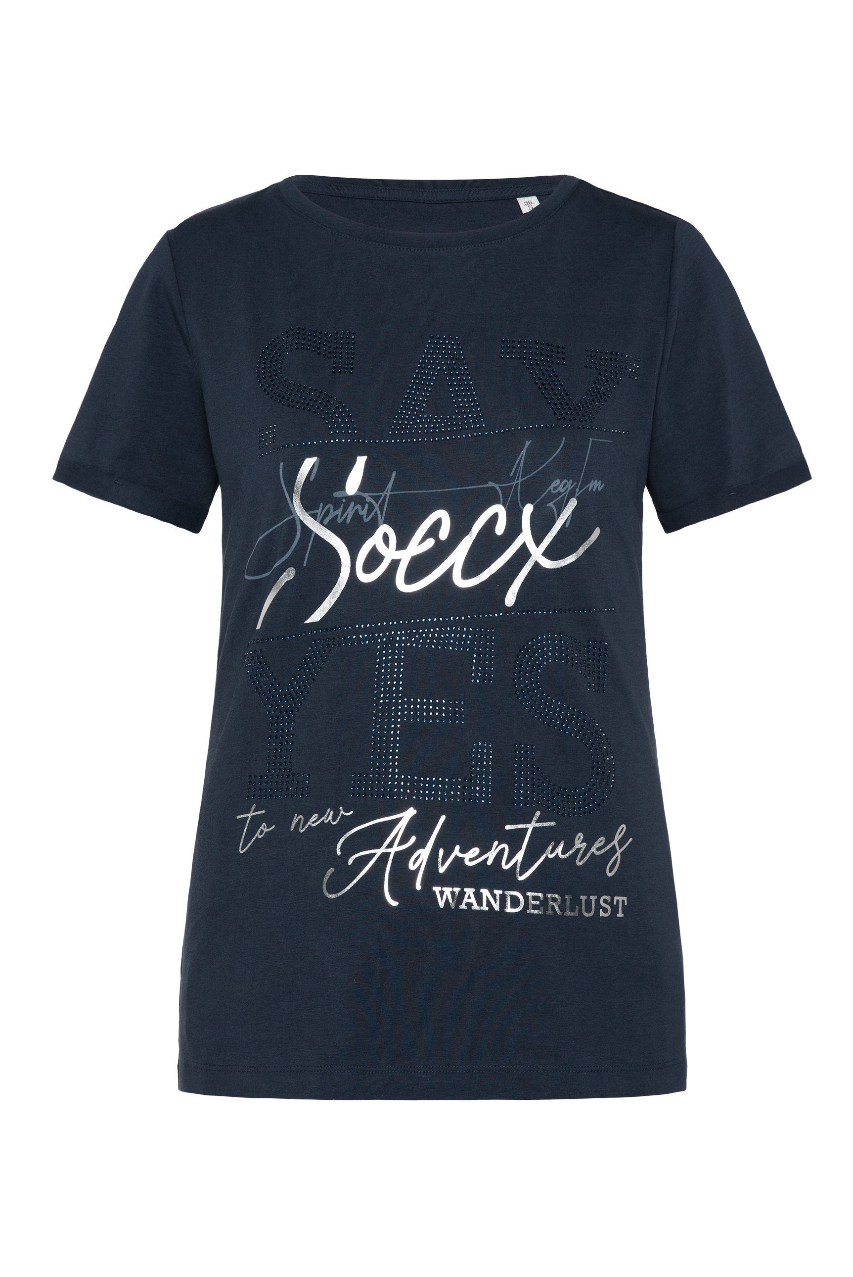 V-Shirt mit Elasthan-Anteil SOCCX