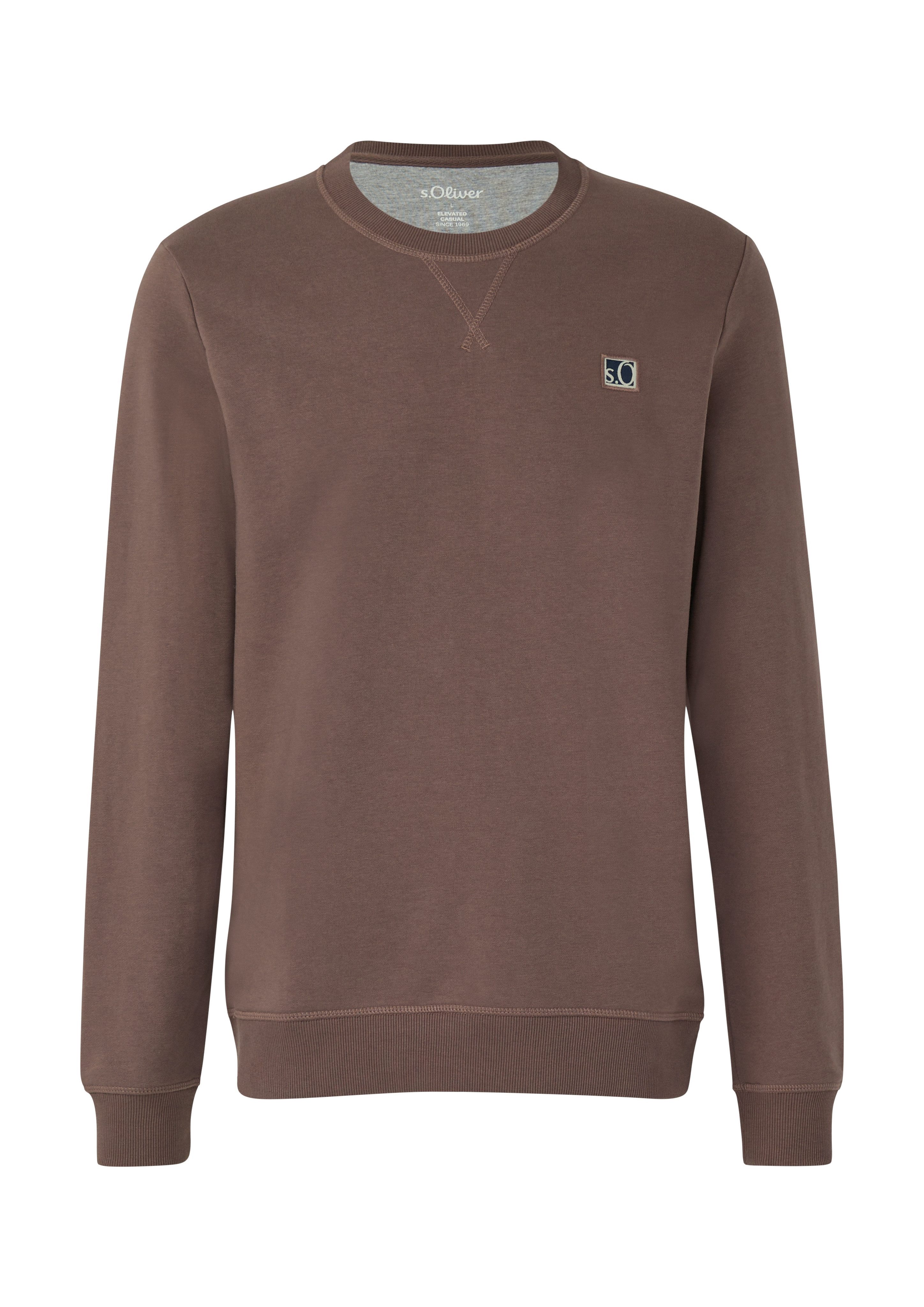 s.Oliver Sweatshirt mit Logo Stickerei