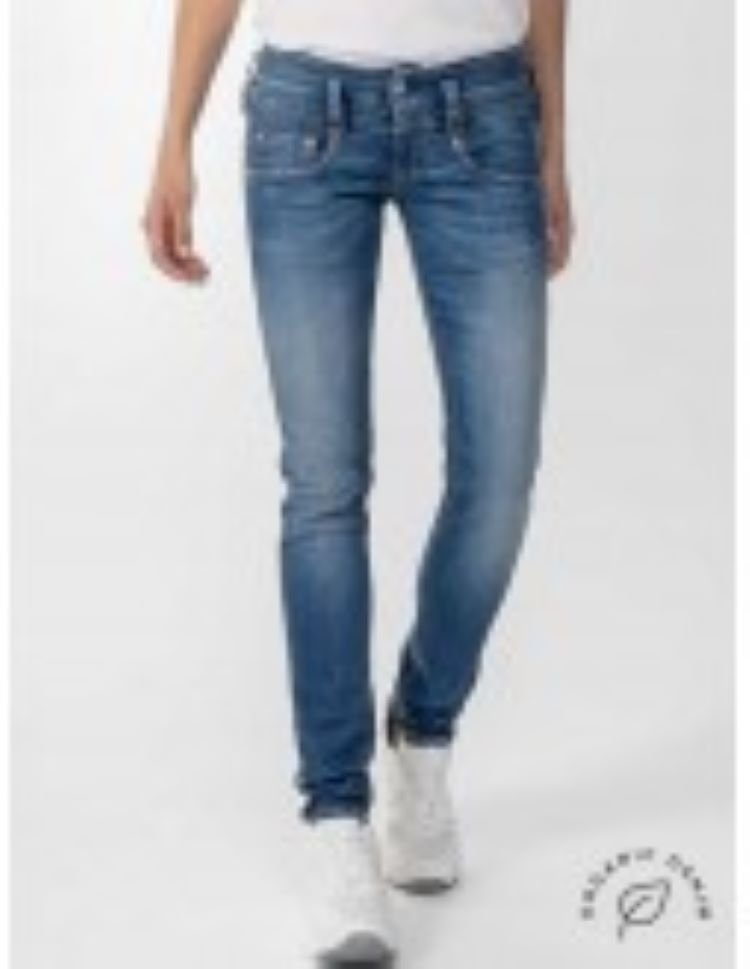 Herrlicher Slim-fit-Jeans Pitch Slim Jeans aus Bio-Baumwolle Blue Sea