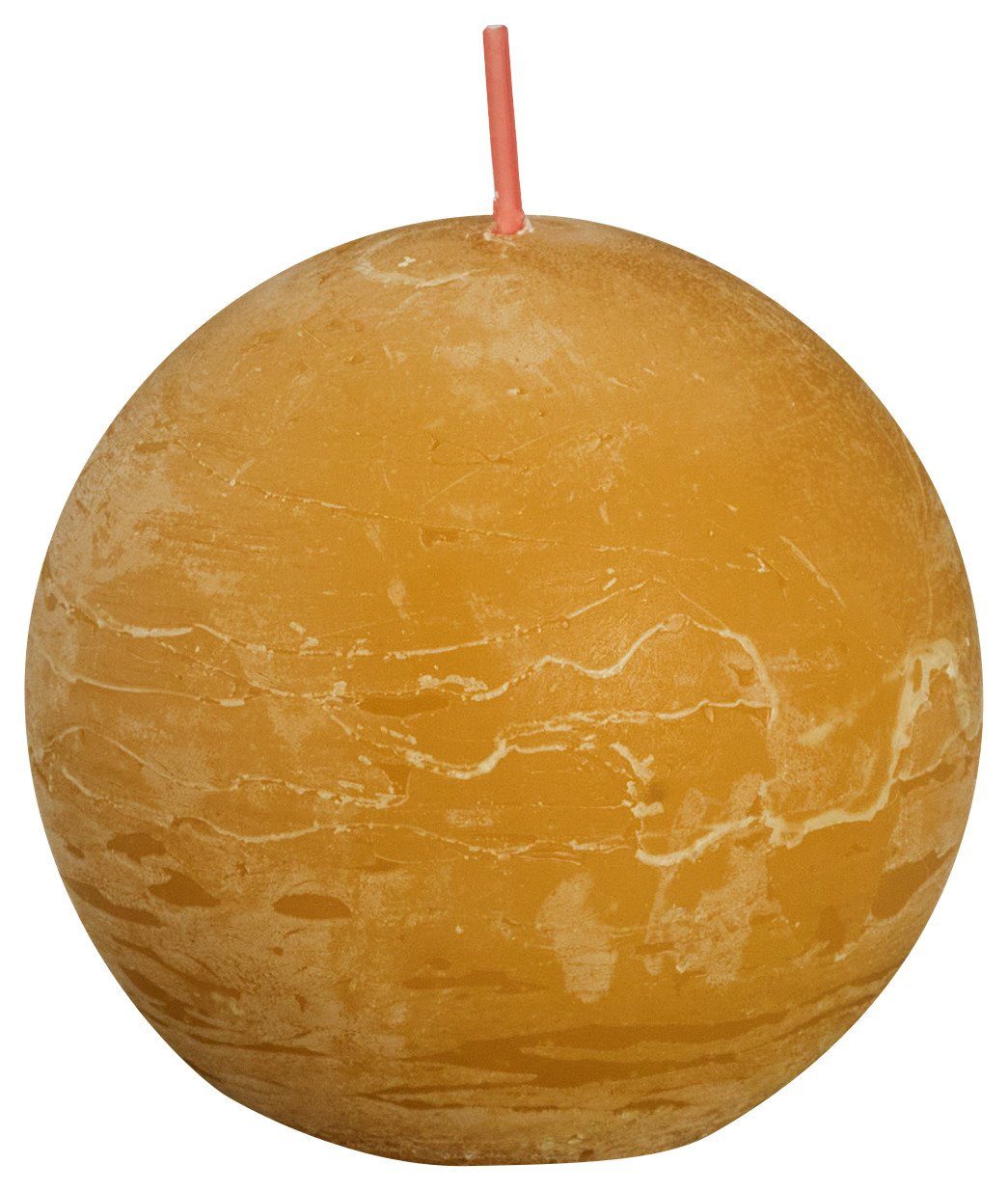 Bolsius Kugelkerze Bolsius Rustik Kugelkerze 76 mm honigwabengelb, Ohne Palmöl / ohne tierische Fette