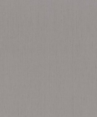 Rasch Vliestapete Textil Optik Linien Struktur Einfarbig Grau 746068 Indian Style