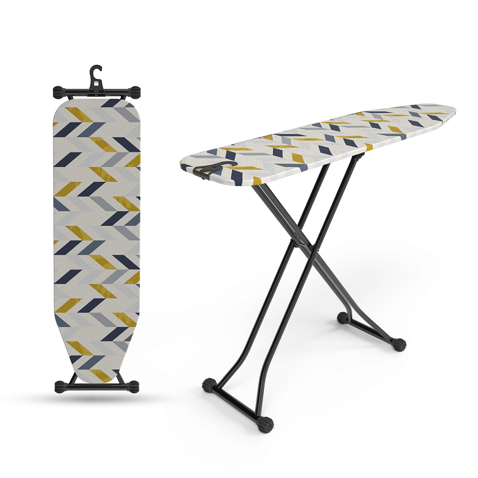 hausleben Bügelbrett Bügeltisch, Bügelpress Ironing Board, Bügelbrett klappbar, Robuste und rutschfeste Beine, höhenverstellbar