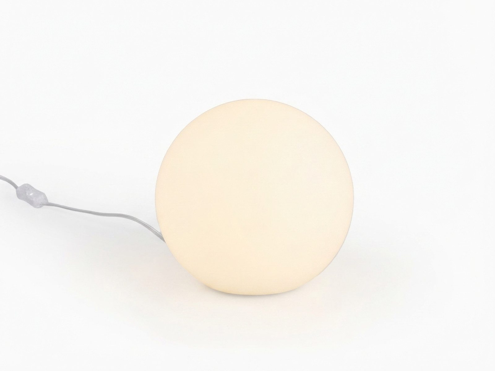 Reality Leuchten LED Tischleuchte Kugel-Lampe Ø 20cm inkl. E27 LED, dimmbar, LED wechselbar, warmweiß, kleine Glaskugel Nacht-Tischlampe, Lampenschirm Opal-Glas