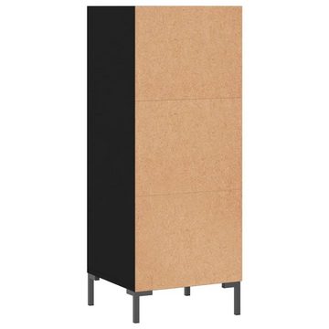 furnicato Sideboard Schwarz 34,5x32,5x90 cm Holzwerkstoff