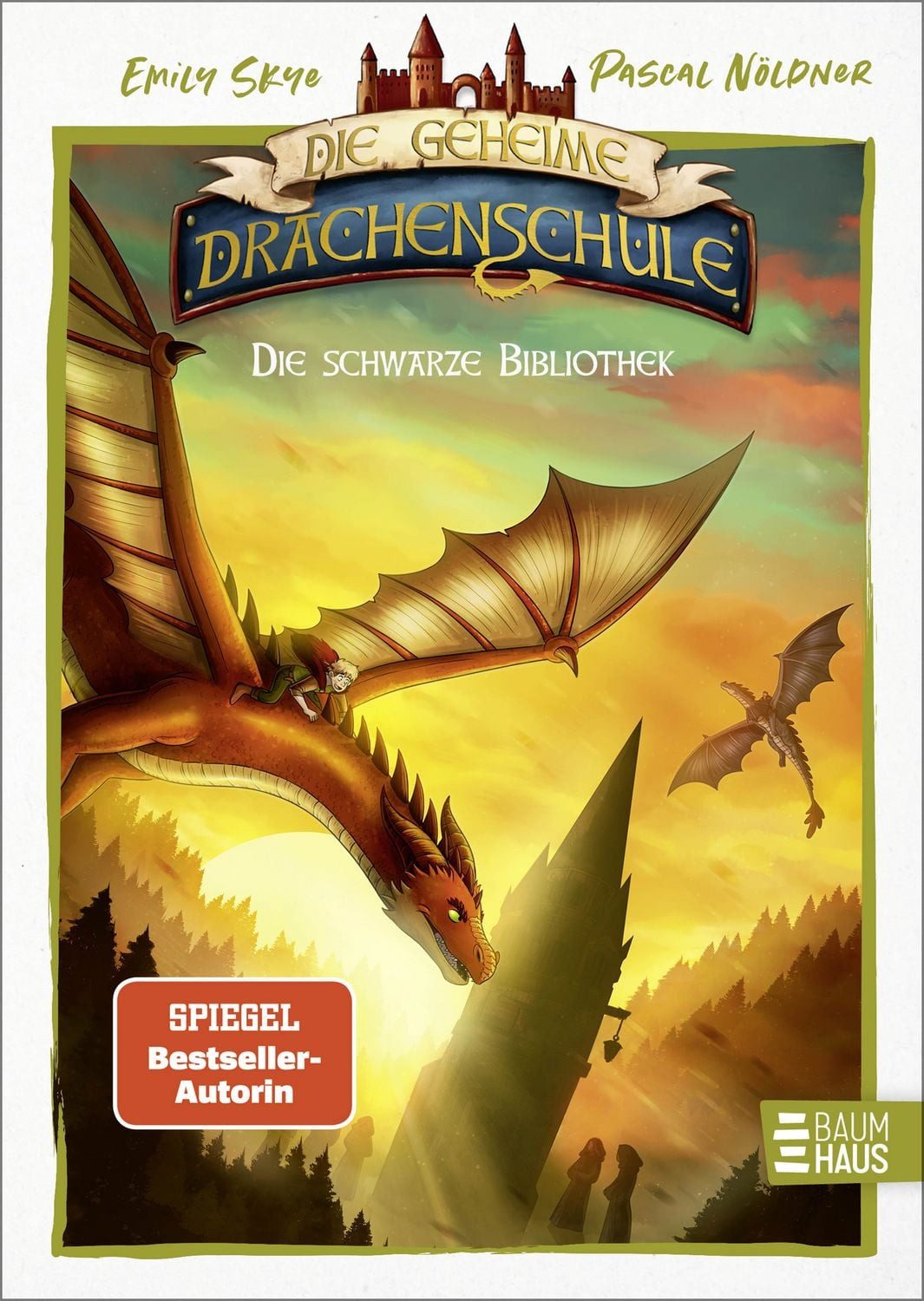 Die geheime Drachenschule - Die schwarze Bibliothek / Emily Skye, Ein bunt illustriertes Abenteuer aus der Welt der GEHEIMEN DRACHENSCHULE mit Comicelementen ab 8 Jahren