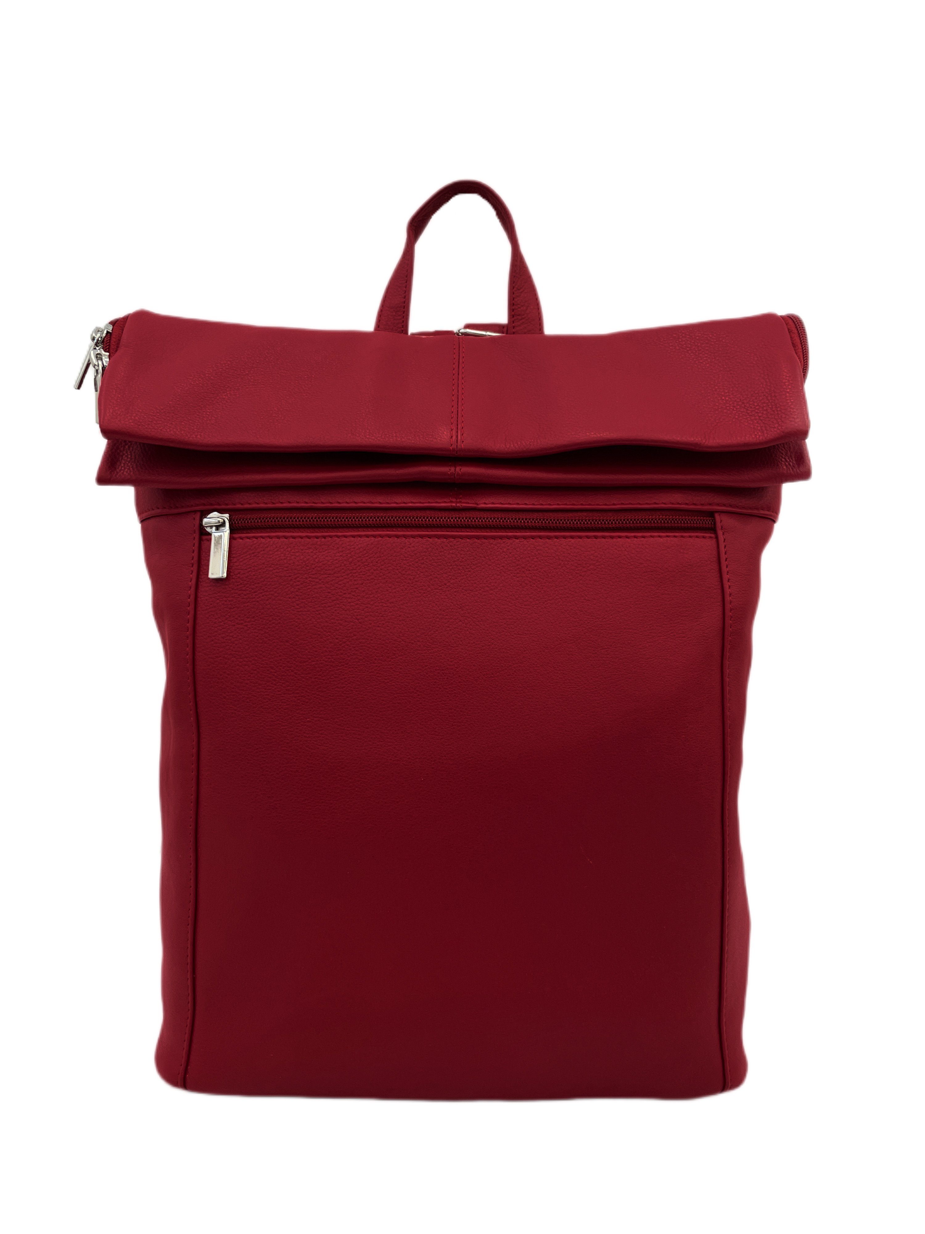Cinino Rucksack 6073, Lederrucksack Kurierrucksack