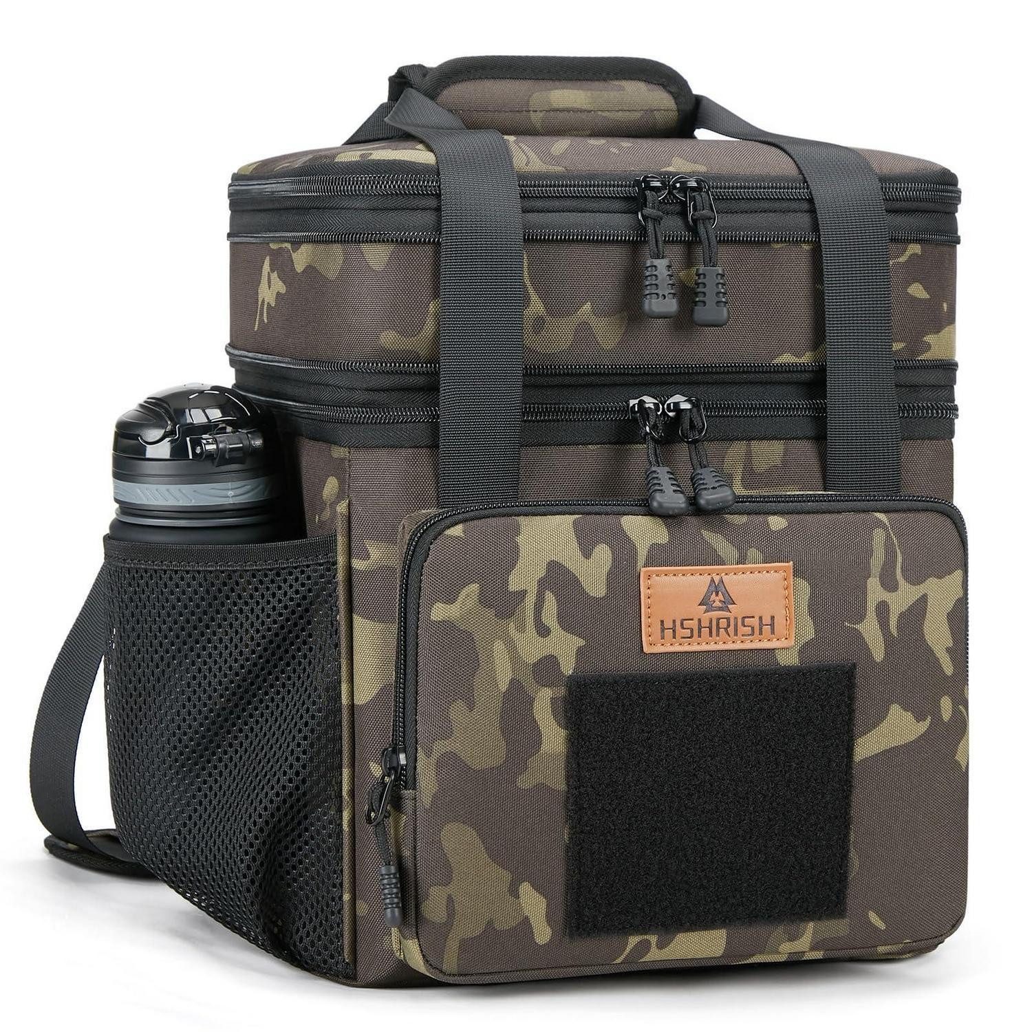 Kühltasche Lunchtasche taktisch isoliert auslaufsicher 15L Schwarz Camo-15l