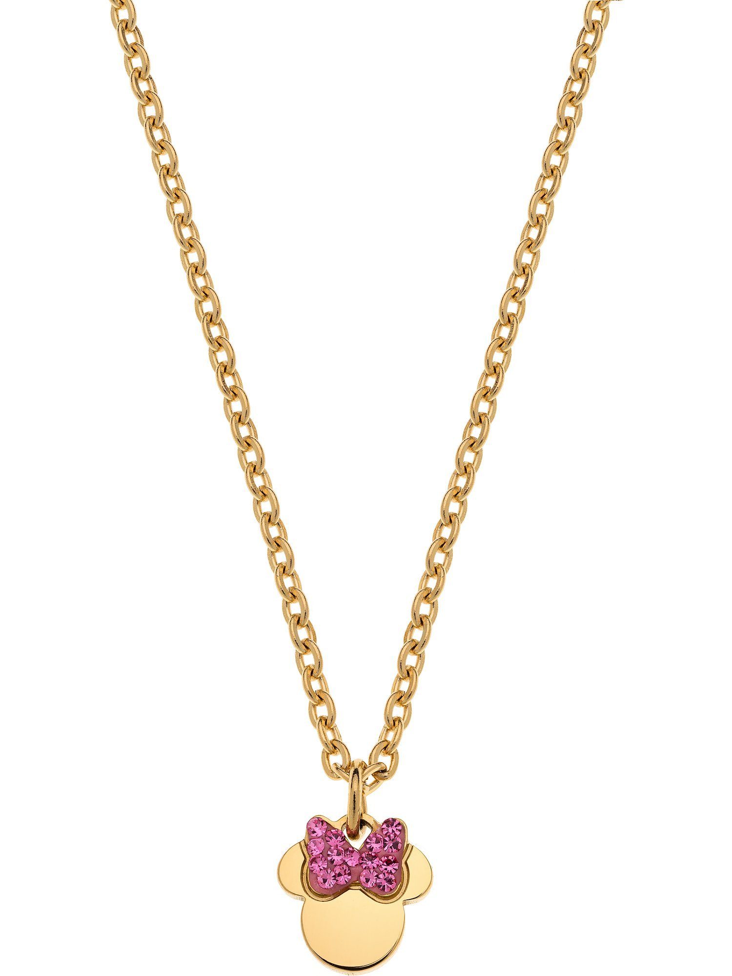 DISNEY Jewelry Collier Disney Mädchen-Kinderkette Edelstahl Kristall