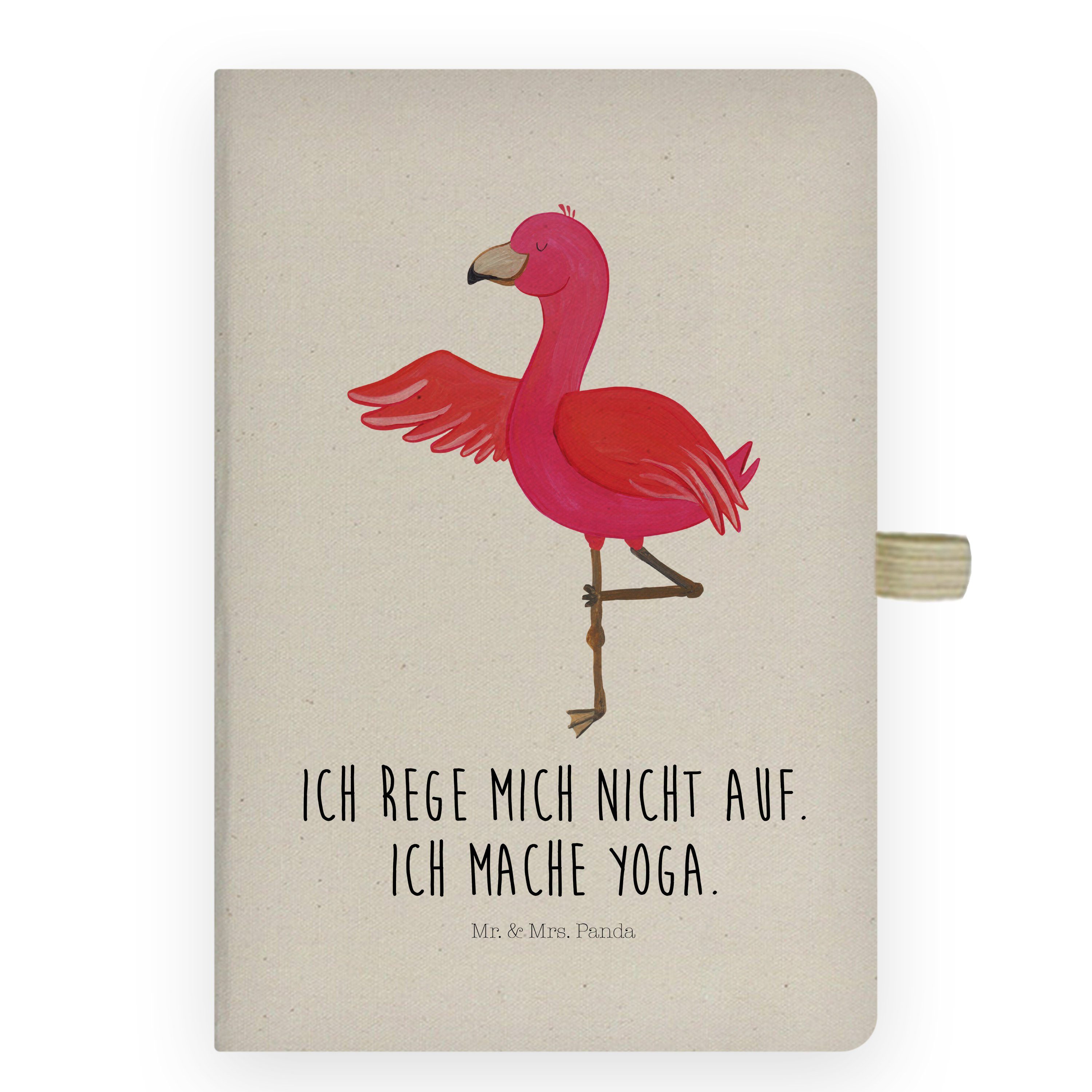 Ei Notizbuch Mr. - Namaste, Ärger, Yoga Geschenk, Flamingo Panda Mrs. entspannt, & - Transparent