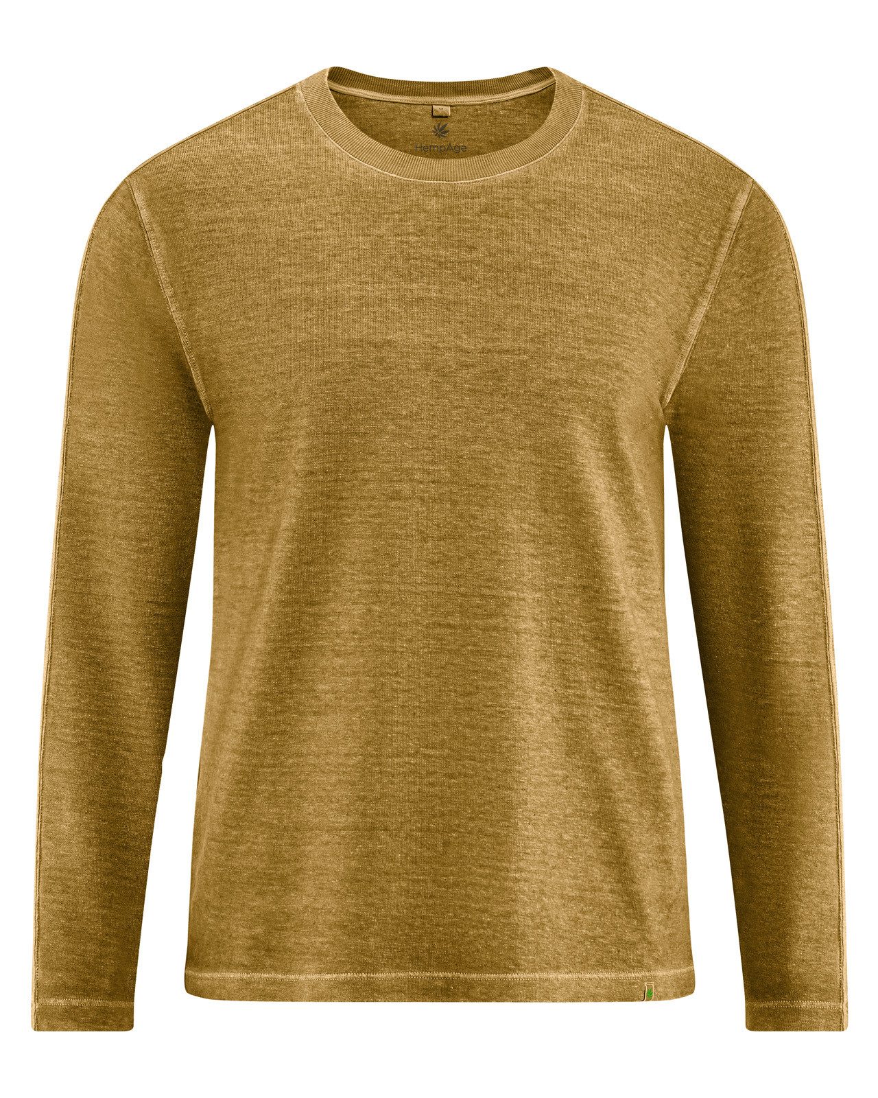 HempAge Langarmshirt Bequemes Langarmshirt Hanf/Biobaumwolle - Casual Fit