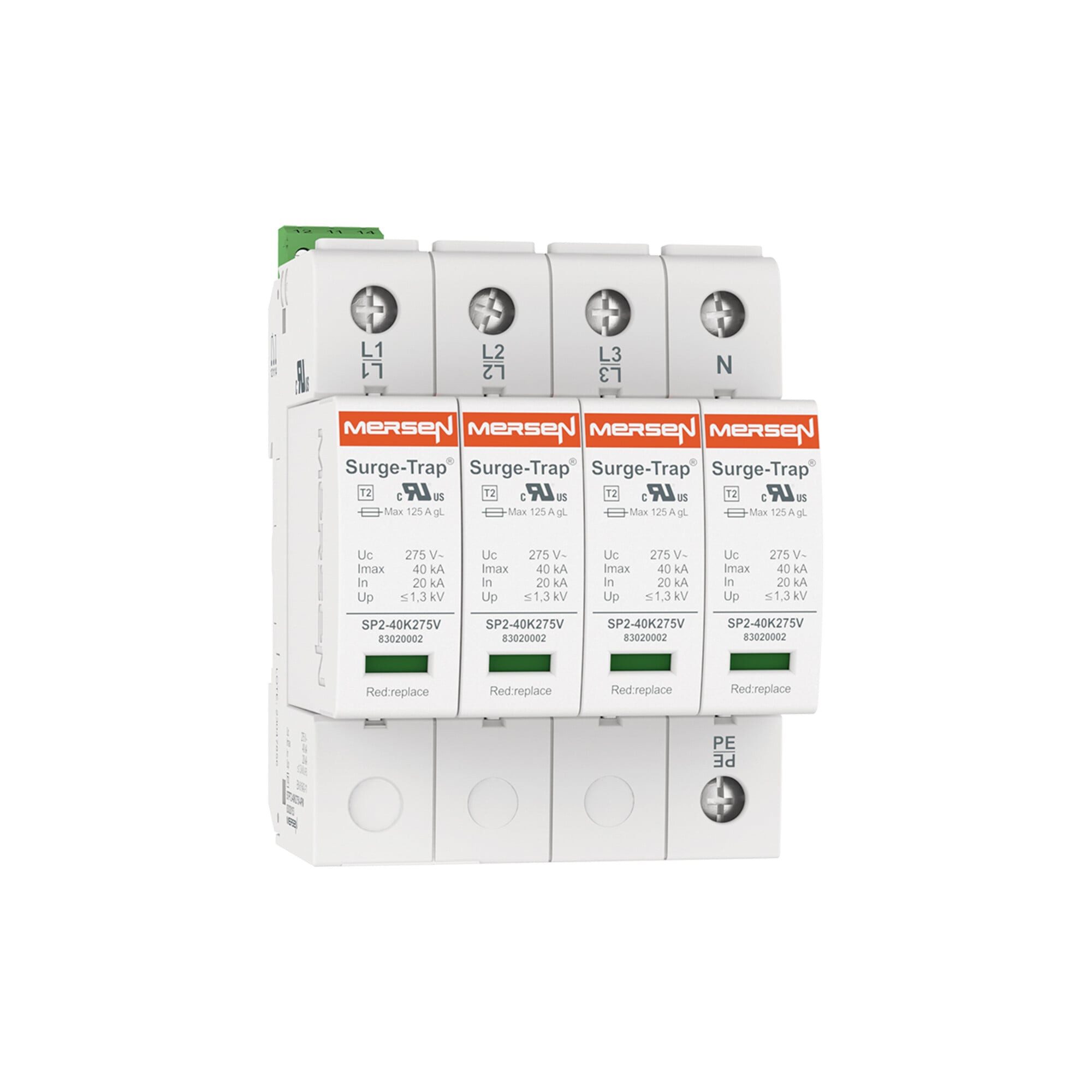 MERSEN Sicherungshalter Mersen Überspg.-Ableiter Typ 2 40kA Uc275V 4+0 TNS STPT2-40K275V-4P