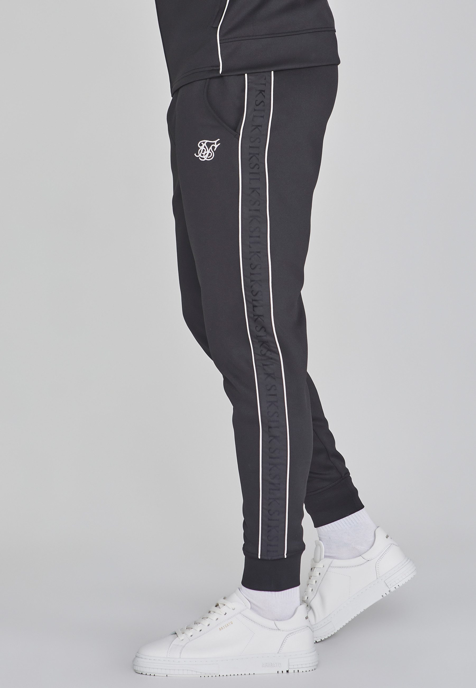 Siksilk Sweatanzug SikSilk Herren Schwarzer Trainingsanzug