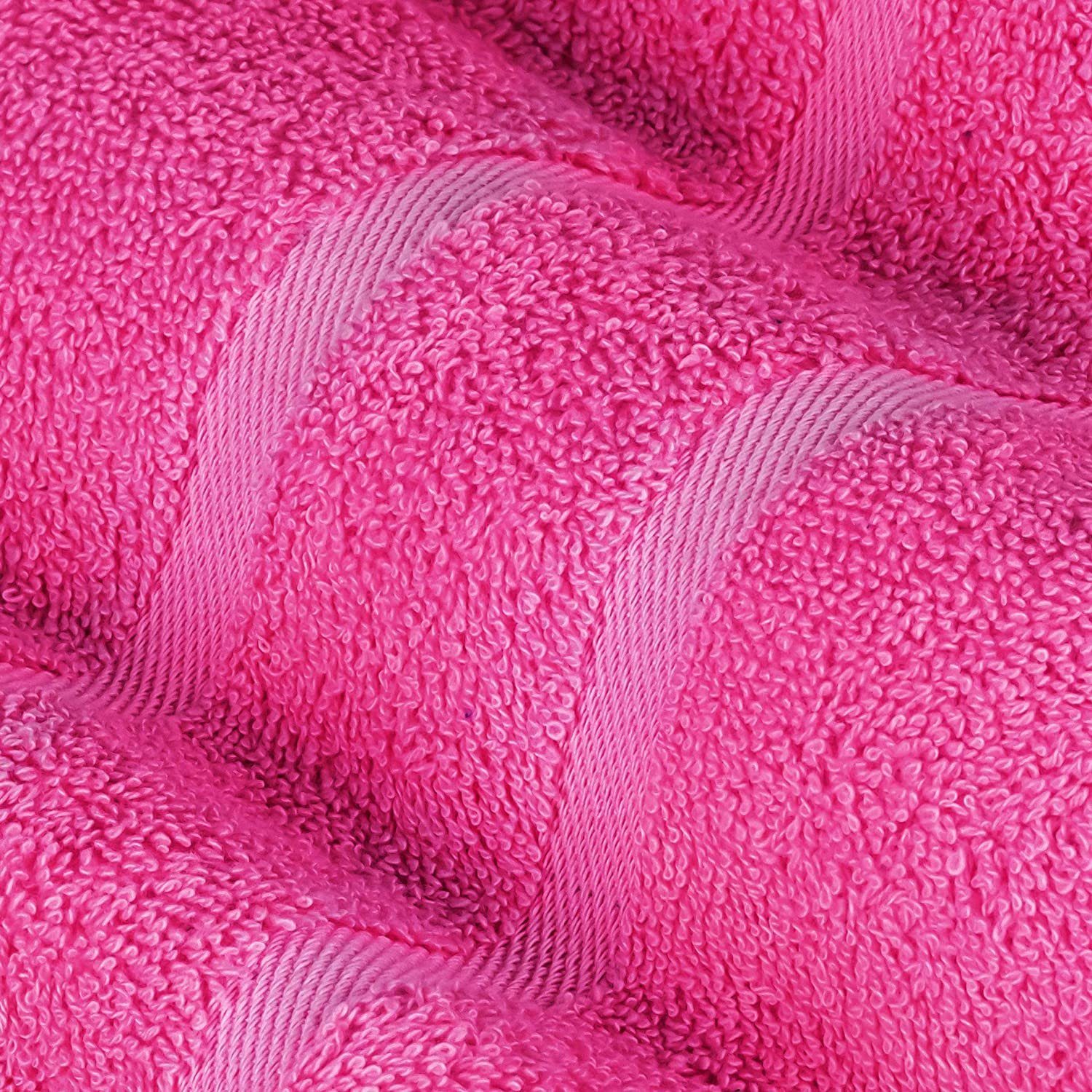 StickandShine Badetuch Frottee 500GSM Frottee 100% 2er Pink 100x150 Stück Baumwolle Badetücher Badetuch x 150, aus Premium in 500g/m² Set Pack) Baumwolle (2 100% cm 100