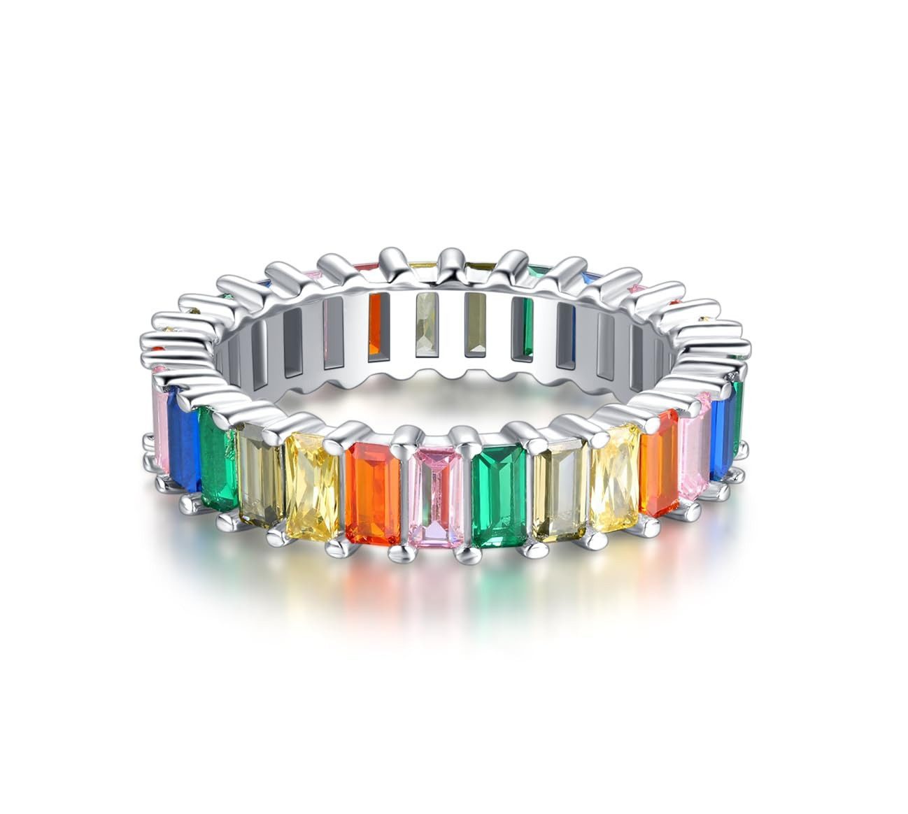 Lisandra Scott Silberring 18K Rainbow Baguette günstig online kaufen