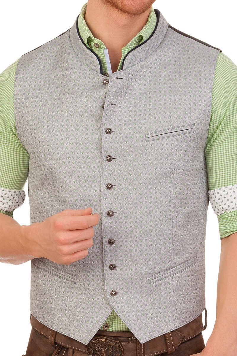 Hammerschmid Trachtenweste Trachtenweste - PATRICK - eisblau, schilf günstig online kaufen