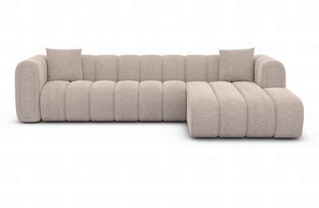 Sofa Dreams Ecksofa Stoff Luxus Ecksofa Polster Couch Stoffsofa Almagro L Form kurz, Loungesofa