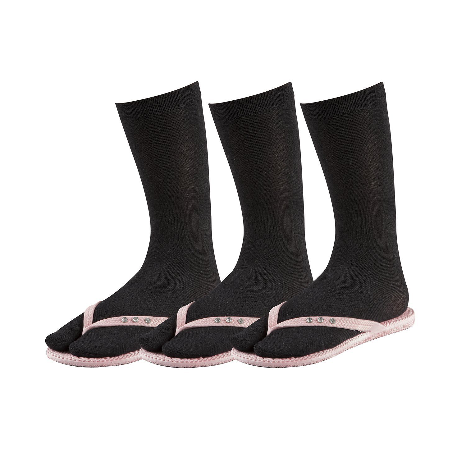 FussFreunde Zehensocken 3 Paar Zwei-Zehen-Socken, Bambussocken, Sandalen-Socken, Tabi Socken