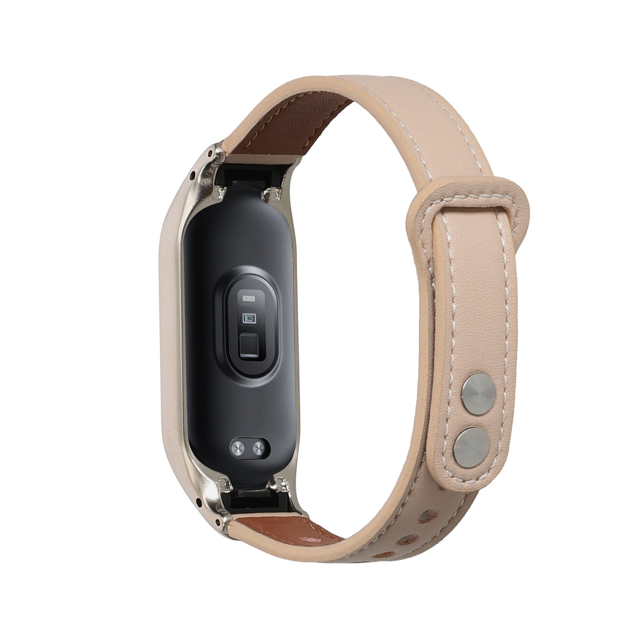 kwmobile Echtleder Armband für Xiaomi Mi Band 7 Smartwatch, 1-tlg., Ersatzarmband für Fitnesstracker - Wechselarmband Smartwatch