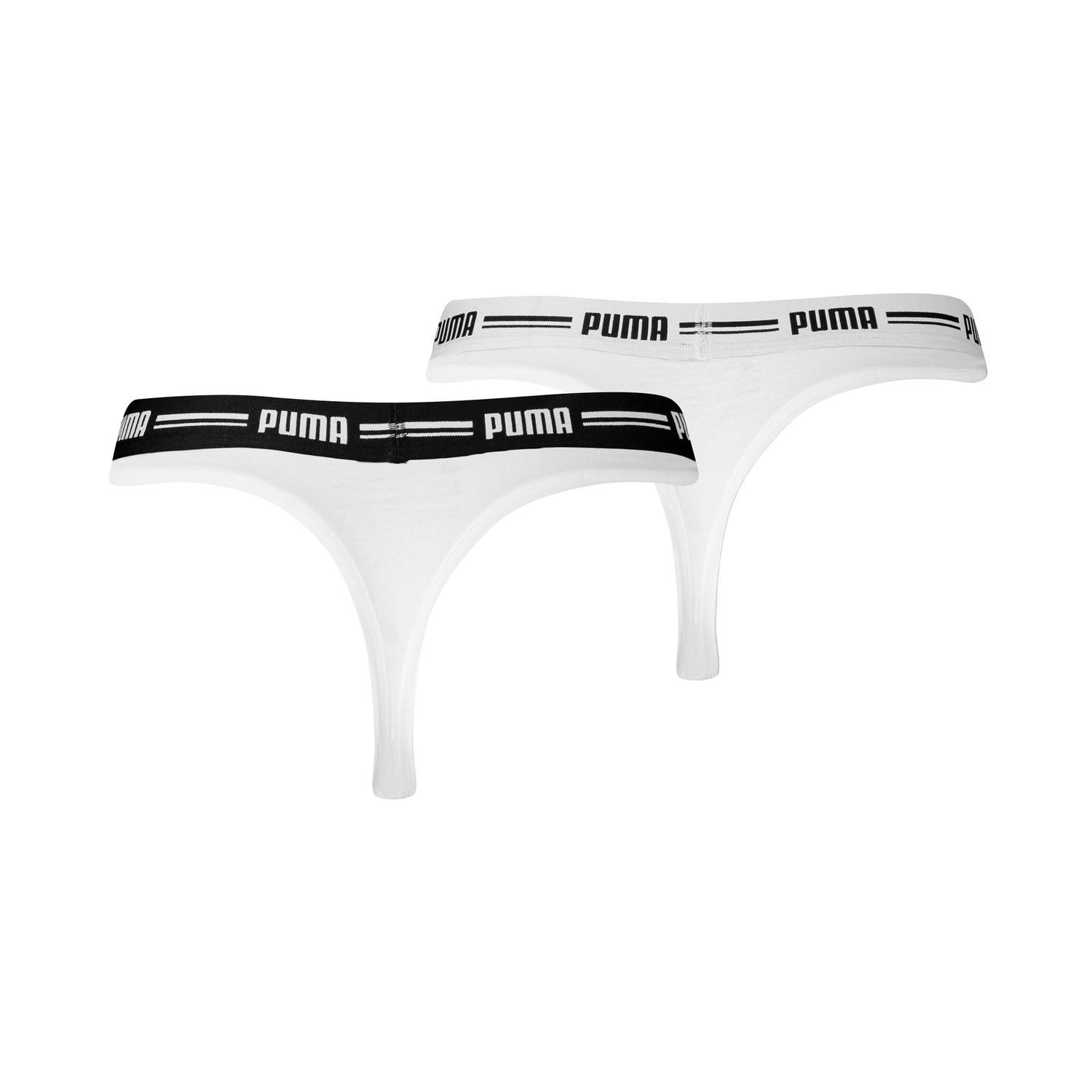 PUMA BODYWEAR String Soft Cotton Modal (6-St., Set) Webgummibund, Logo, 6er Pack