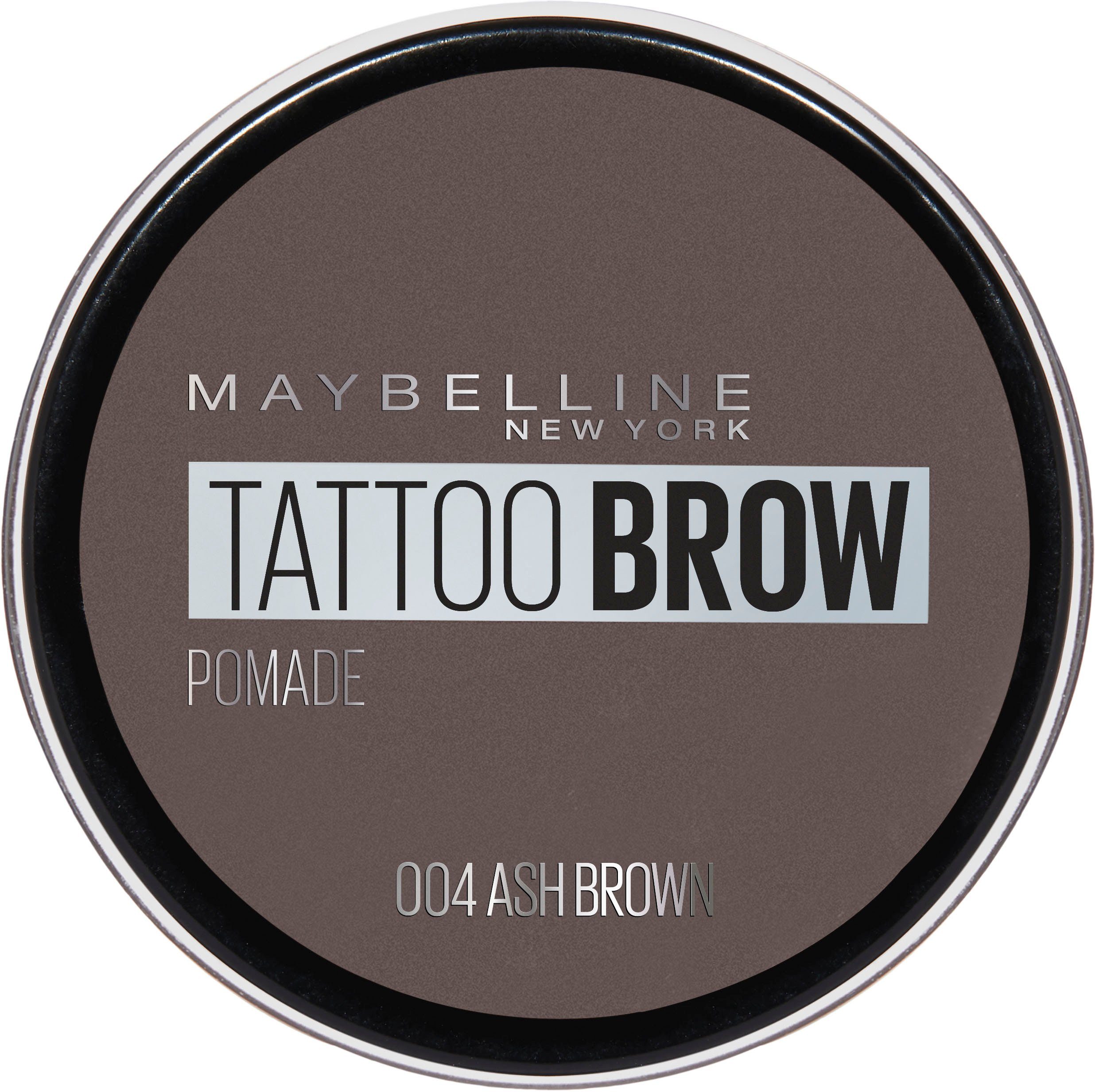 MAYBELLINE Pomade YORK Tattoo Brow Pot Ash NEW Augenbrauen-Gel Brown