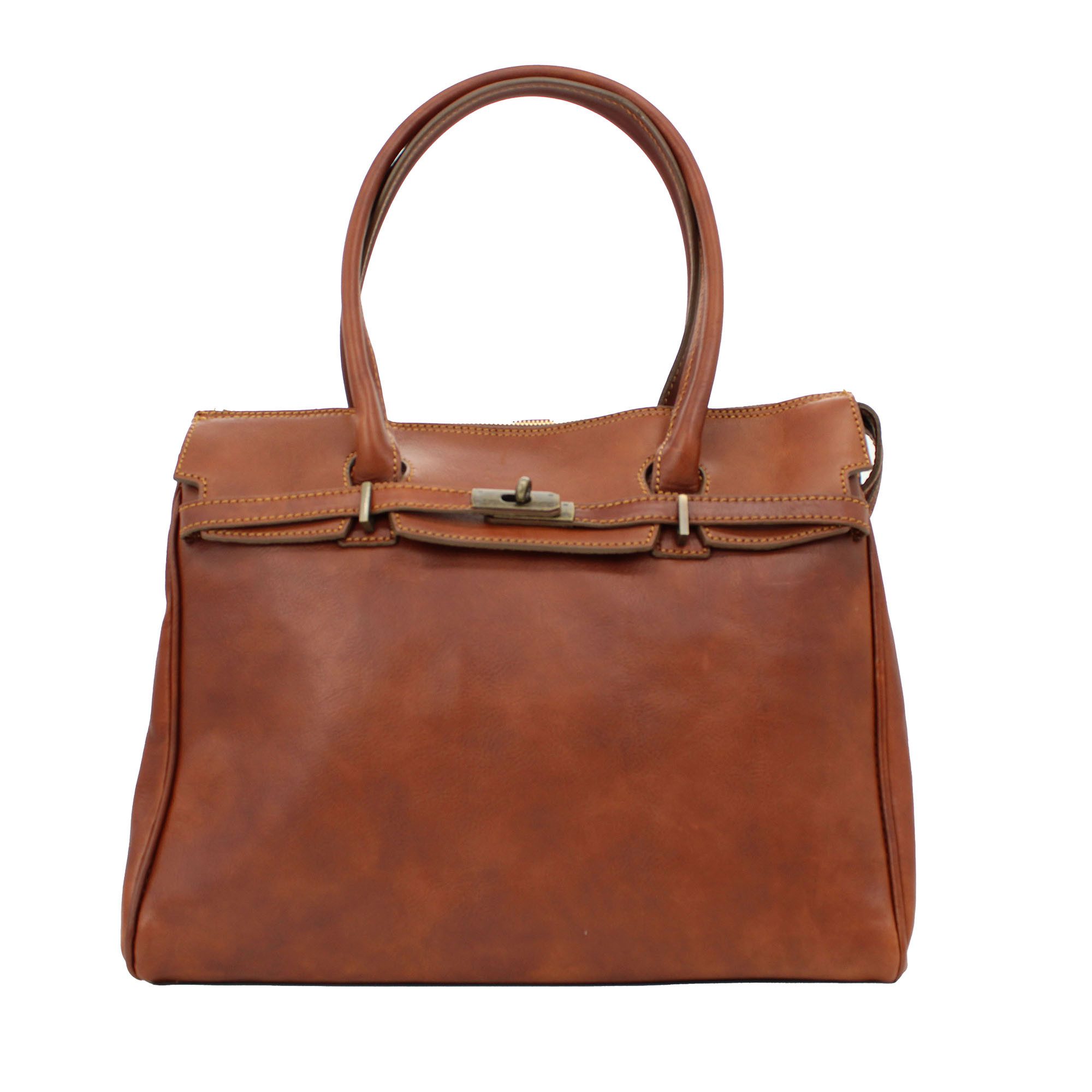 bupell Aktentasche Tiziana, Bürotasche Businesstasche aus pflanzlich gegerbtem Leder