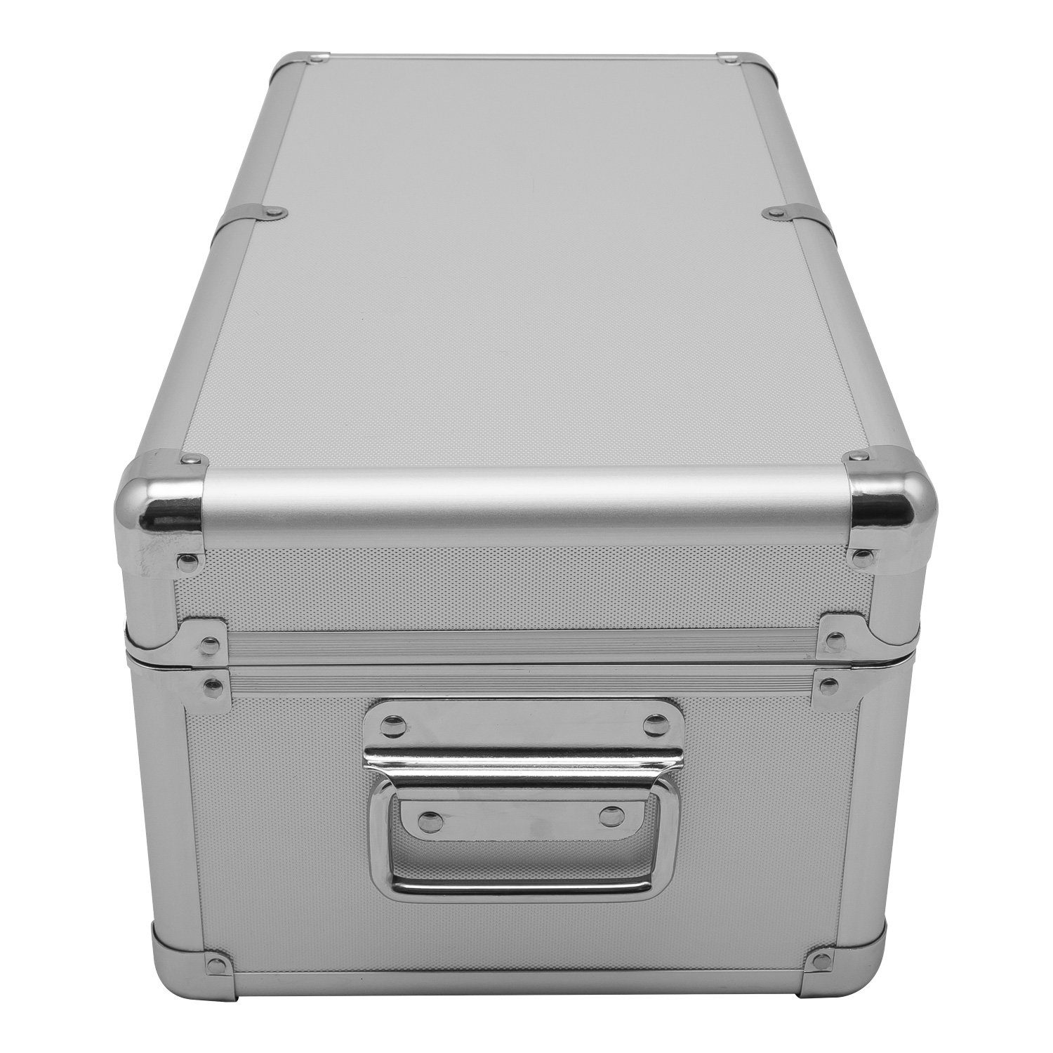 anndora Aufbewahrungsbox Alu Rahmenkoffer Transportbox (silber), stabiler Metallrahmen - mit Moosgummi ausgekleidet