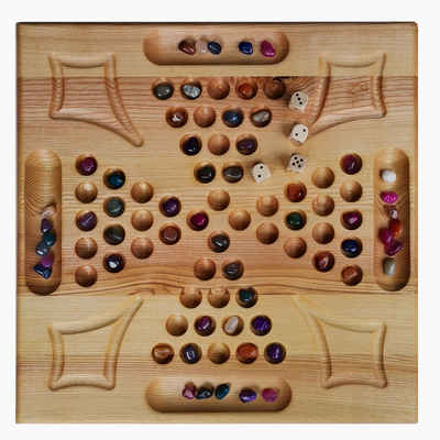 Madera Spielzeuge Spielesammlung, Familienspiel Meisterdieb 4 Personen Eschenholz, strategischen Spielspaß für 2 bis 4 Spieler