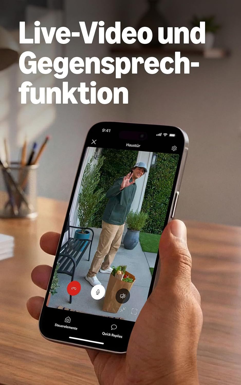 Ring Smart Home Türklingel Wired Video Doorbell 2K (Neuste Generation) (Außenbereich, Eingangsbereich, Haustür, Nachtsicht, Gegensprechfunktion, Bewegungserkenn – Bild 4 von 5