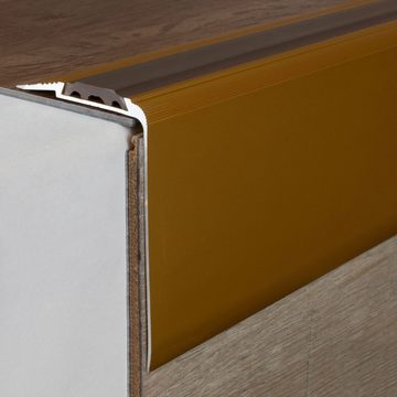 PROVISTON Treppenkantenprofil Aluminium, 80 x 58 x 1000 mm, Silber, Treppenkante, Winkelprofil