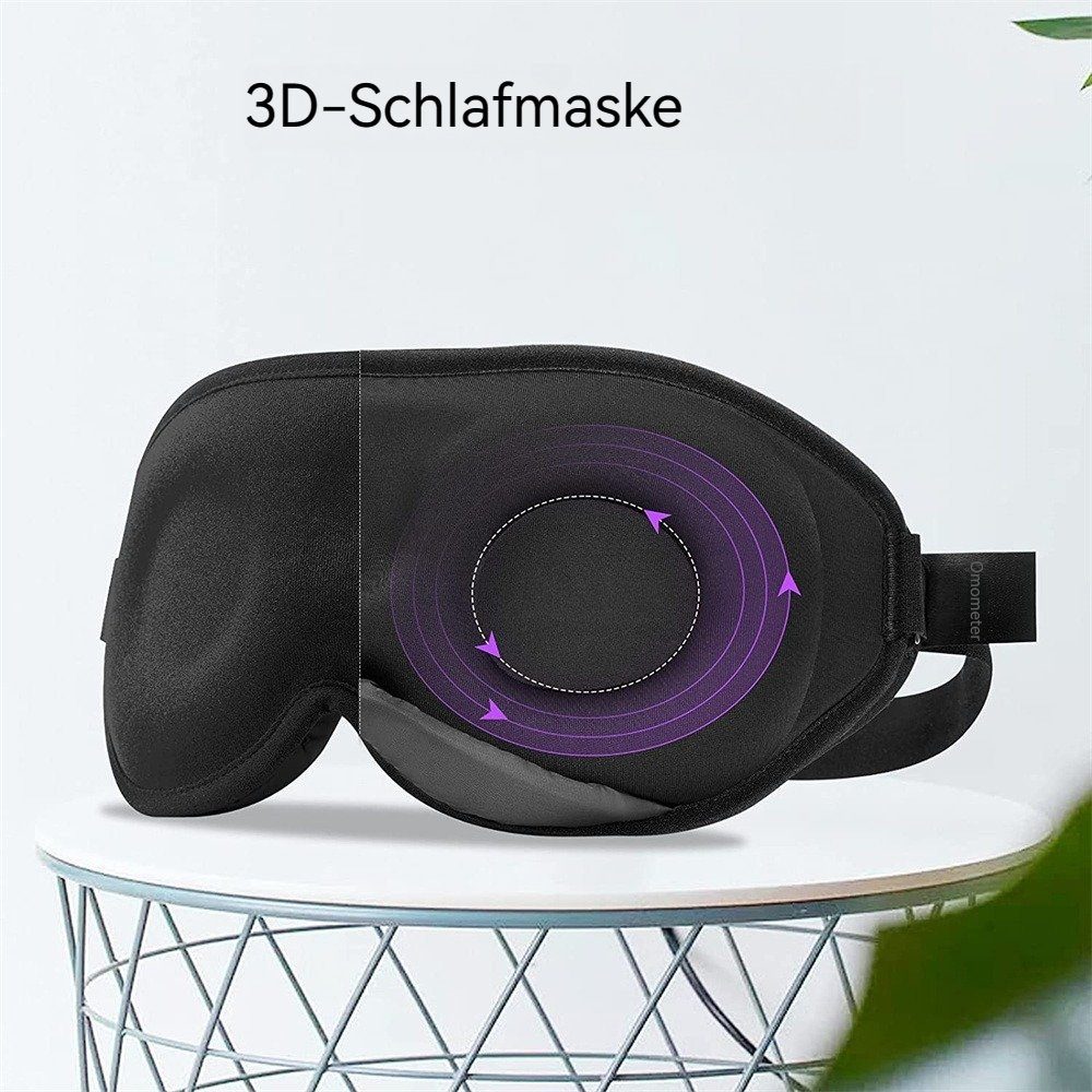 konturierte Augenmaske 3D Dekorative Schlafmaske, 1-tlg. Blackout Schlafen, zum Augenmaske