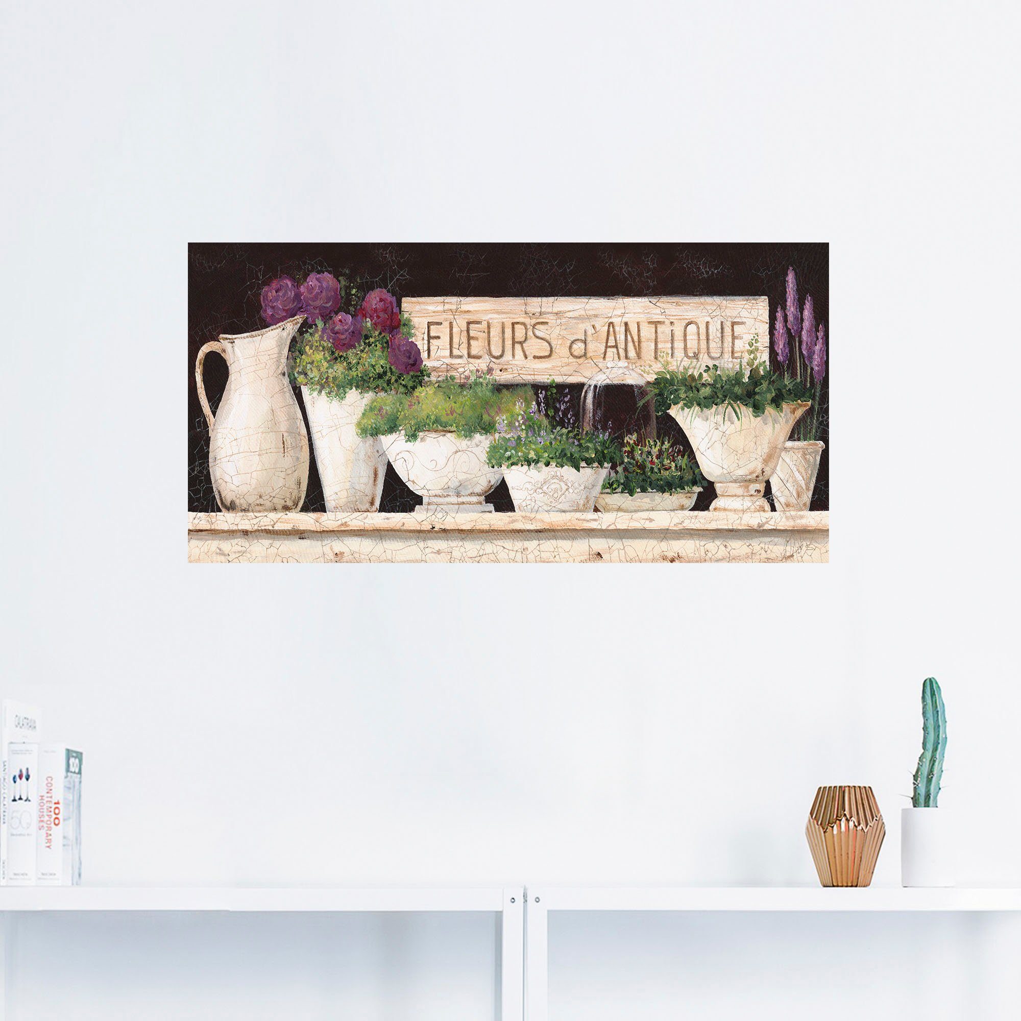 Artland Wandbild Antike Blumen, Vasen & günstig online kaufen
