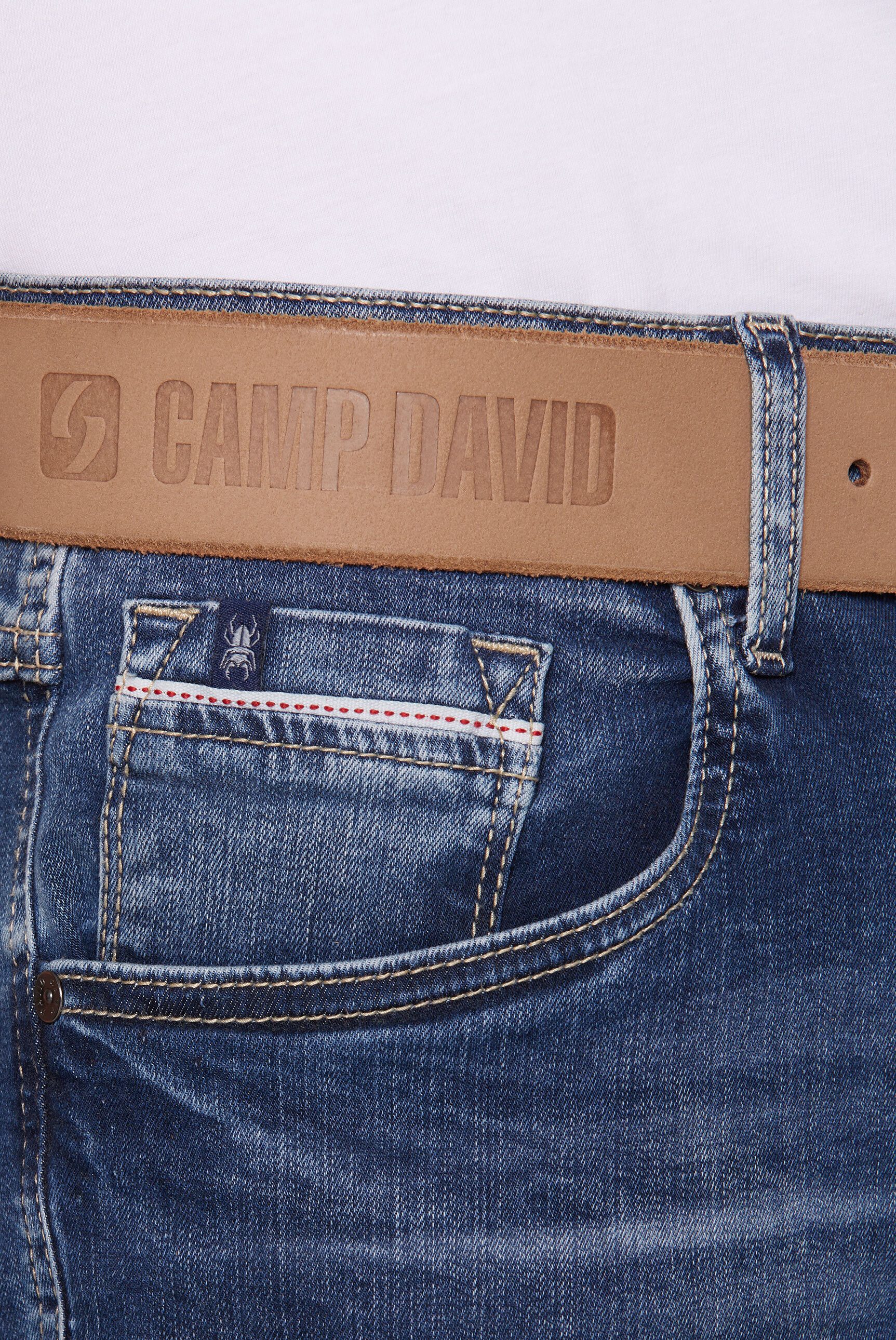 CAMP DAVID Ledergürtel mit allergikerfreundlicher Dornschließe
