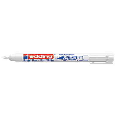 edding Kalligraphie-Stift Pastel Pen Soft White, Wasserbasis