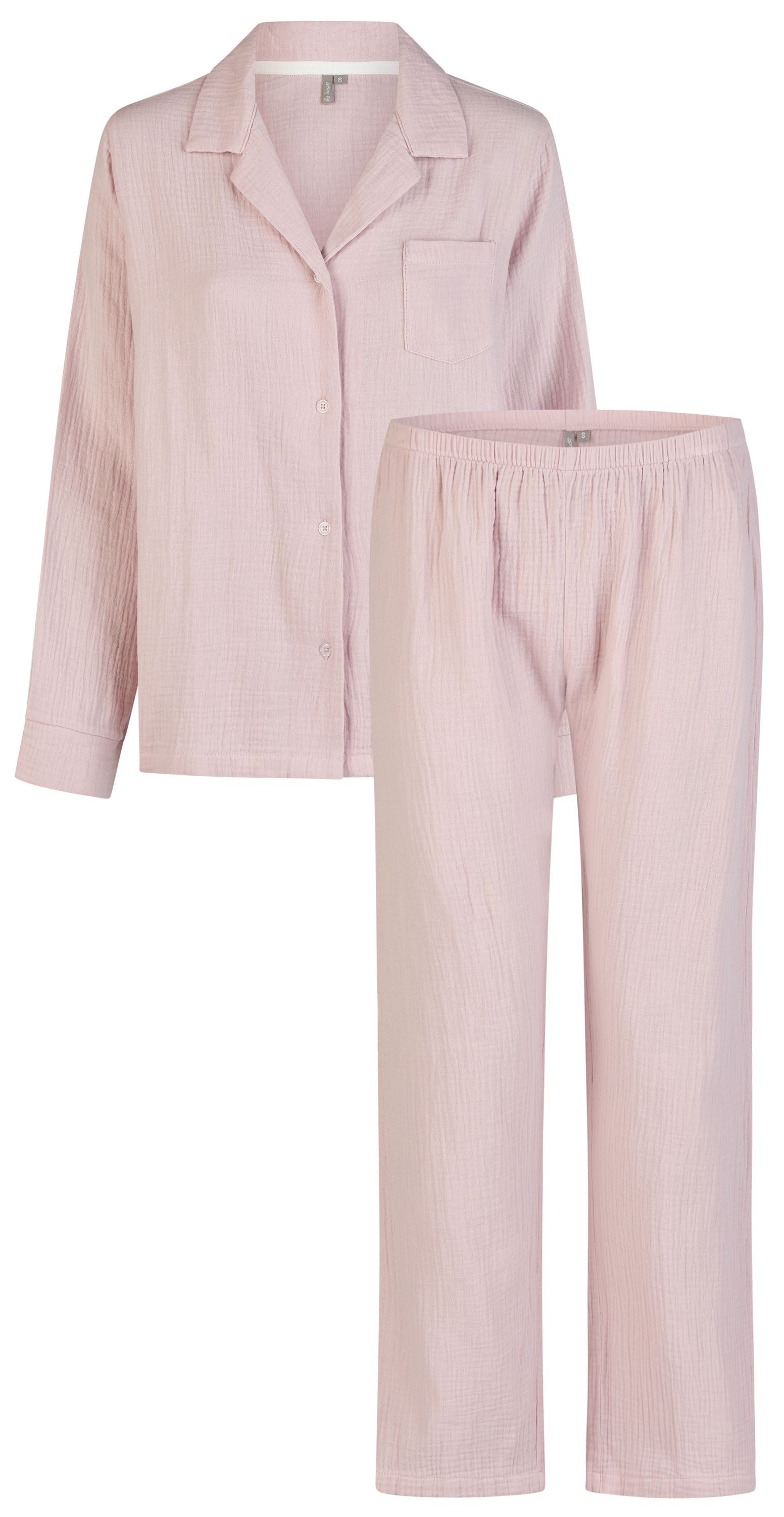 By Louise Schlafanzug Cosy Lounge (Set, 2 tlg., 2-teilig) Damen Pyjama lang günstig online kaufen