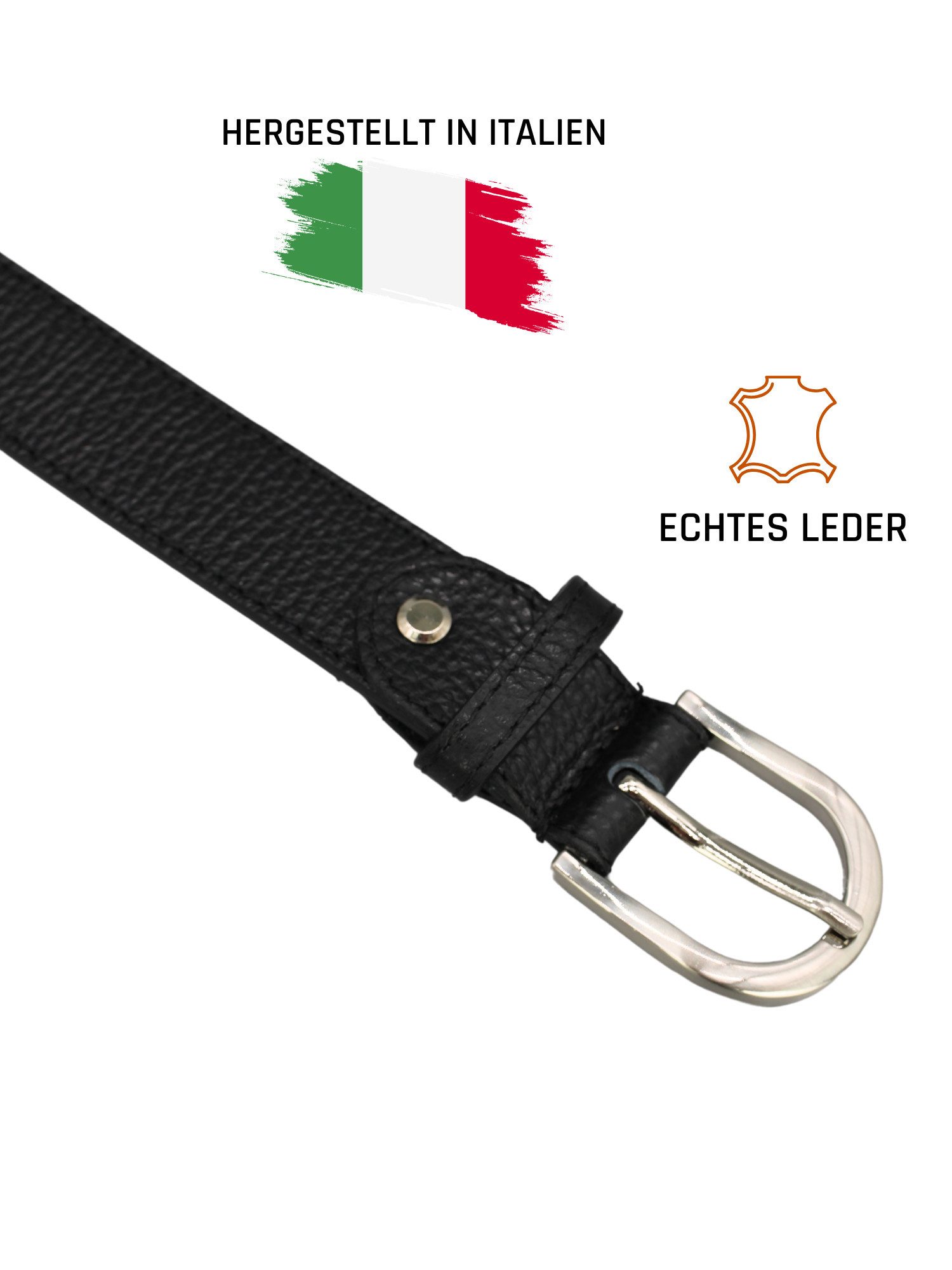 Adel Bags Ledergürtel Damen Gürtel, 3 cm Breit, verschiedene Farben,Hergest günstig online kaufen