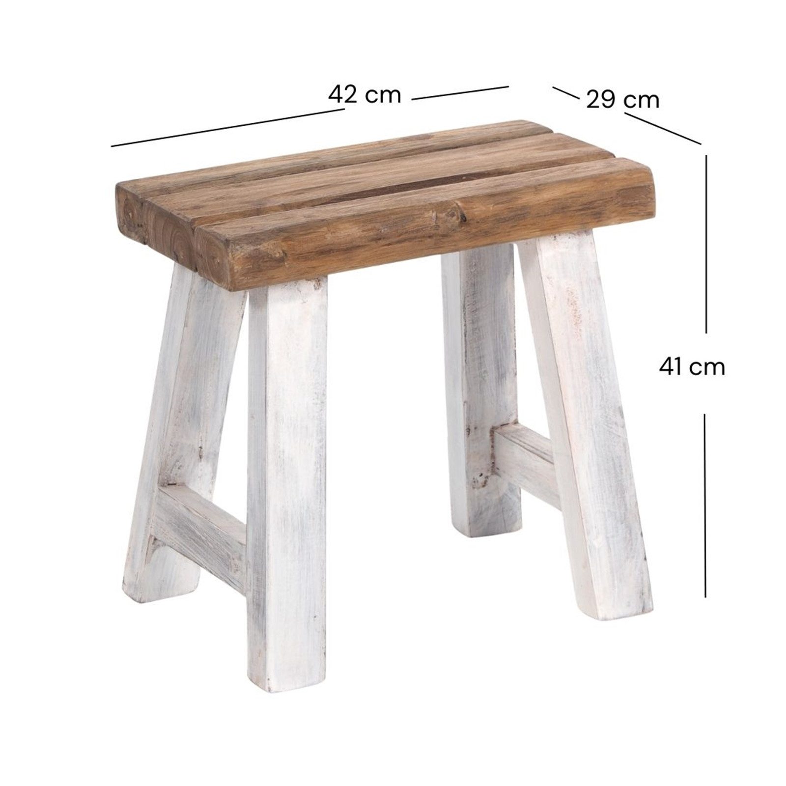 DESIGN DELIGHTS Hocker SITZHOCKER "RUSTIC", 41x42x24cm günstig online kaufen