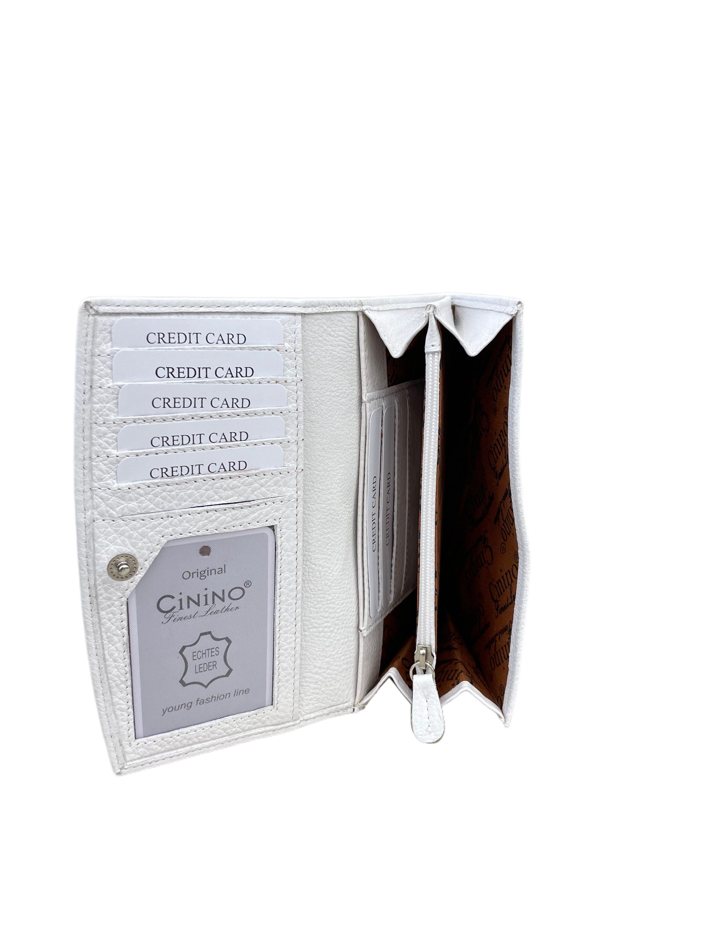 Cinino Geldbörse KÄTHE, Geldbörse Geldbeutel Langbörse Portemonnaie Lederbö günstig online kaufen