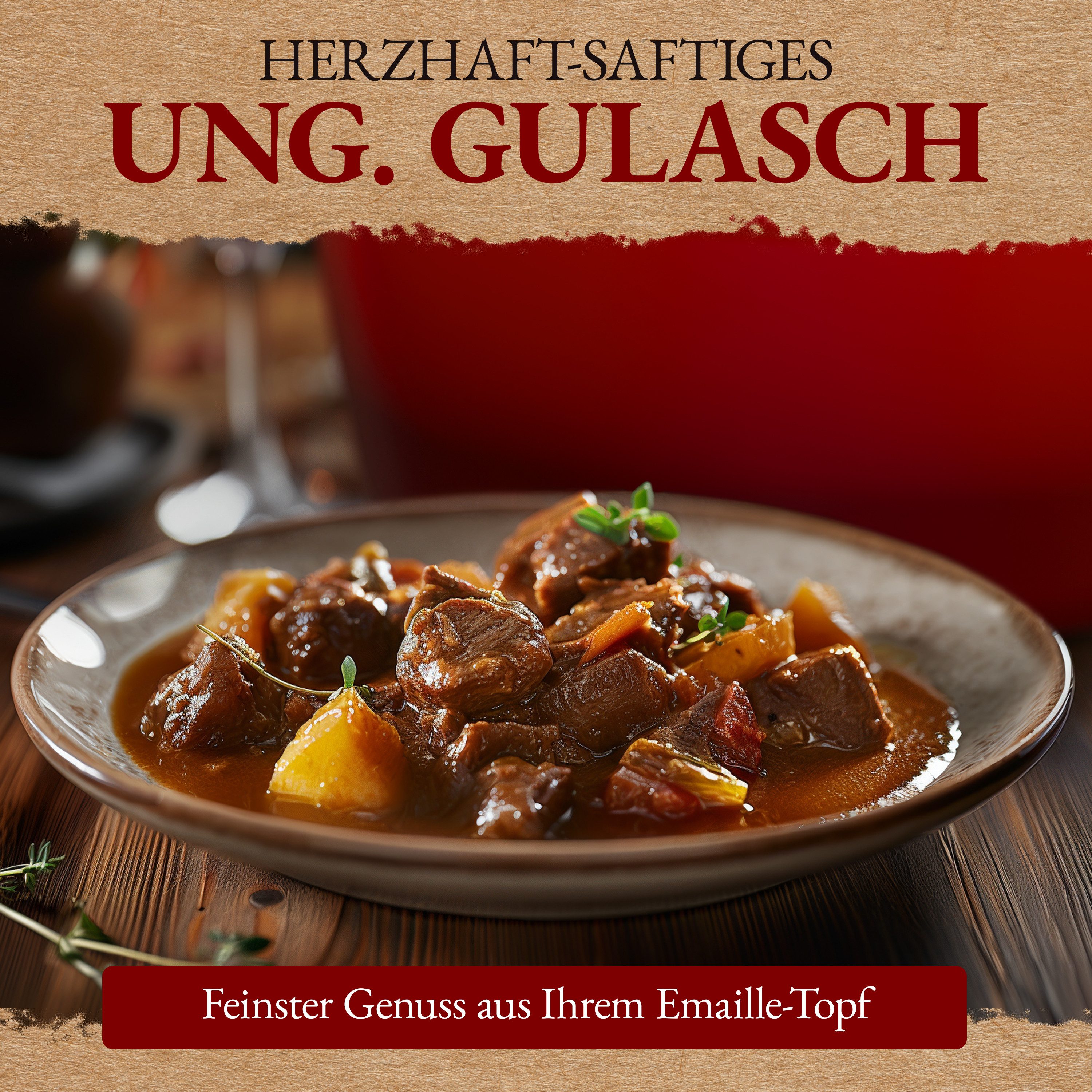 Schmorgold Bräter SCHMORGOLD Gusseisen Topf Emailliert 26cm - Schmortopf mit Deckel, Emailliertes Gusseisen, Emaillierter Schmortopf für alle Herdarten inkl. Induktion