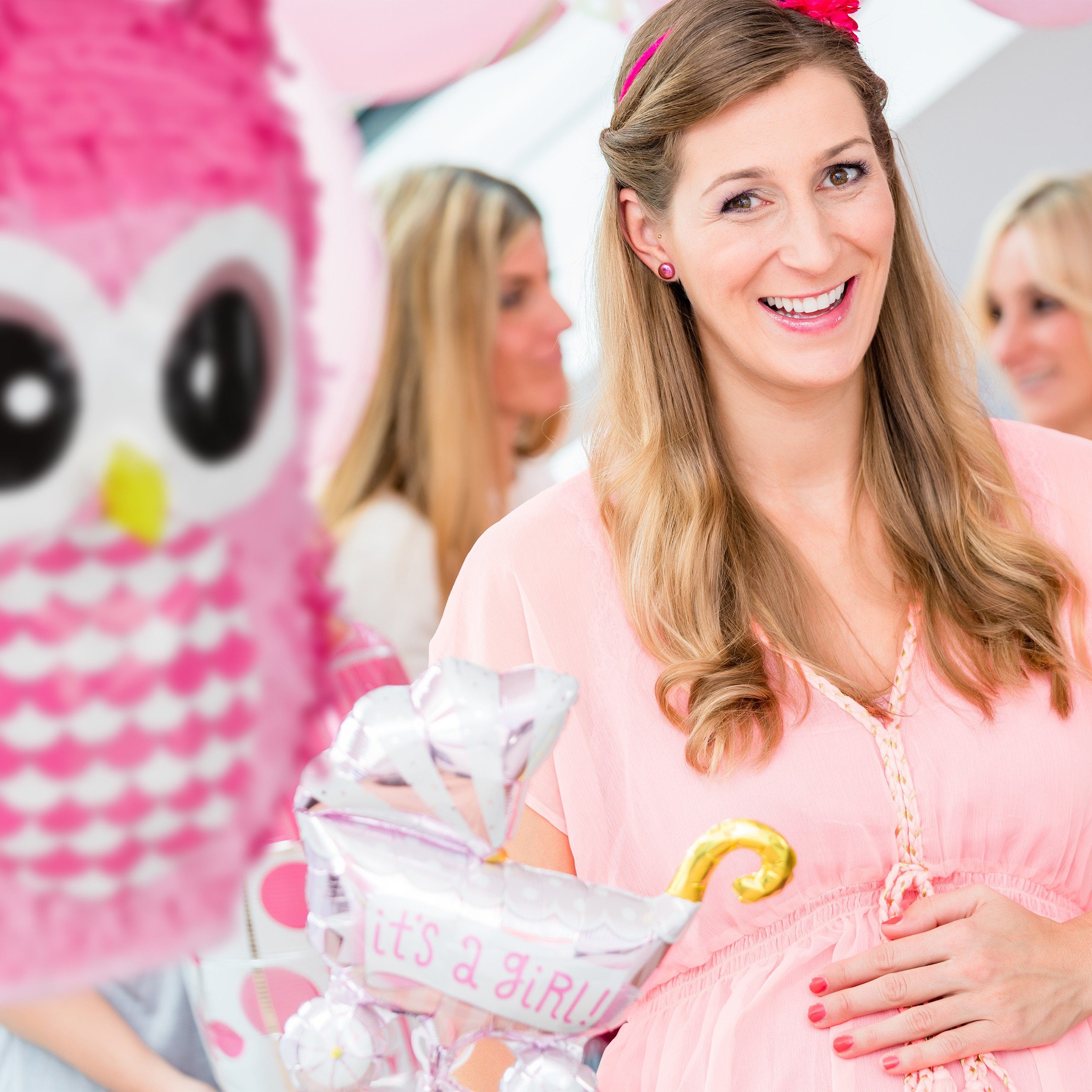 relaxdays Pinata 2 x Pinata Eule in Pink