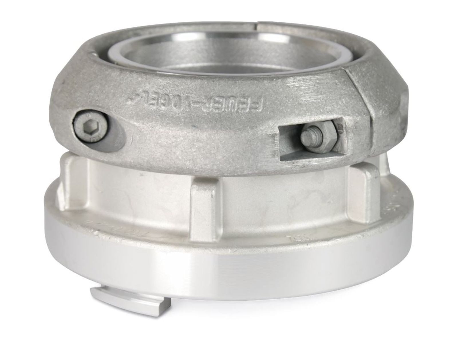 bevo Schlauchkupplung Saugkupplung mit Klammern für Flachschlauch - Aluminium