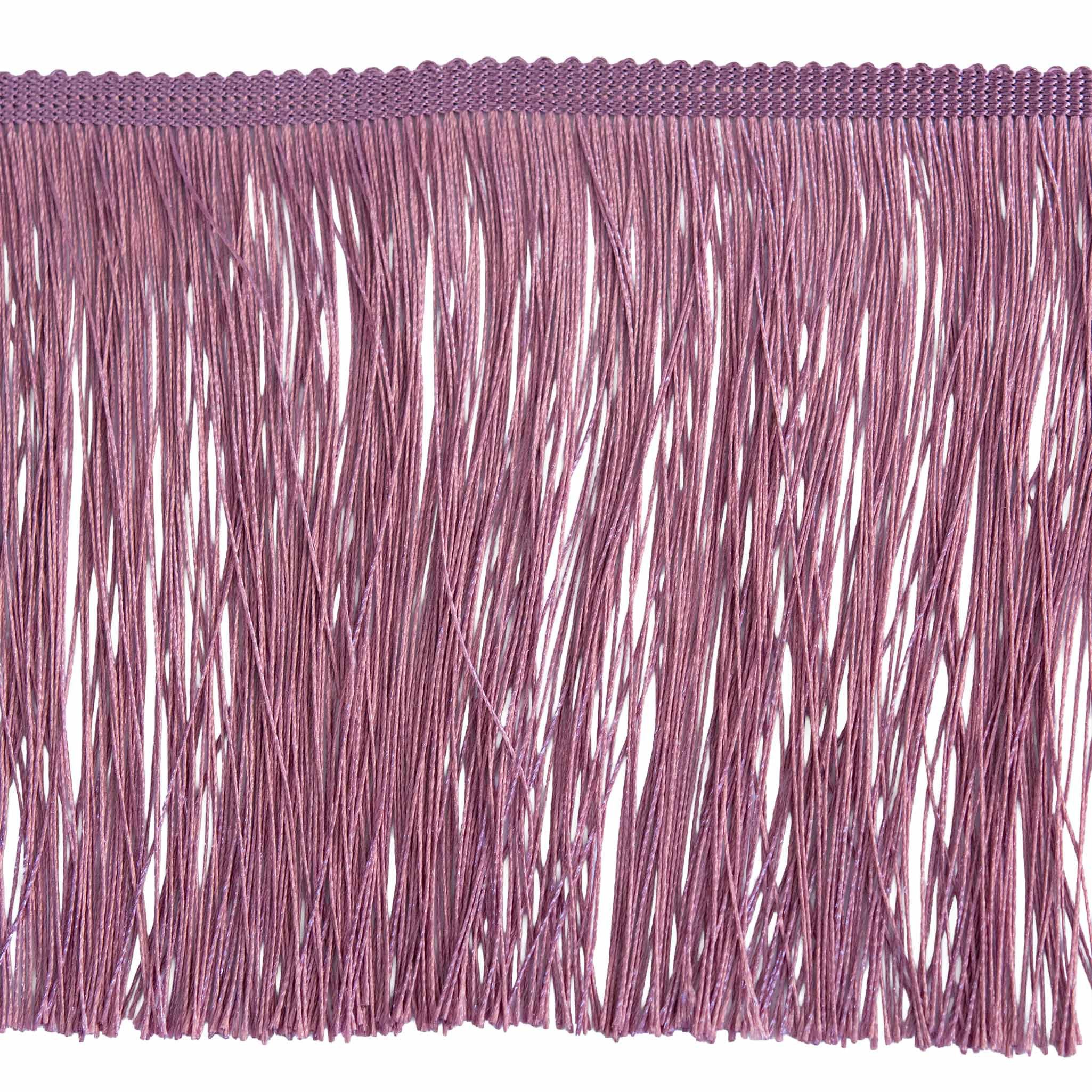 maDDma Webband Fransenborte extrabreit ab 1m Meterware 155mm Quastenborte Zierborte, mauve