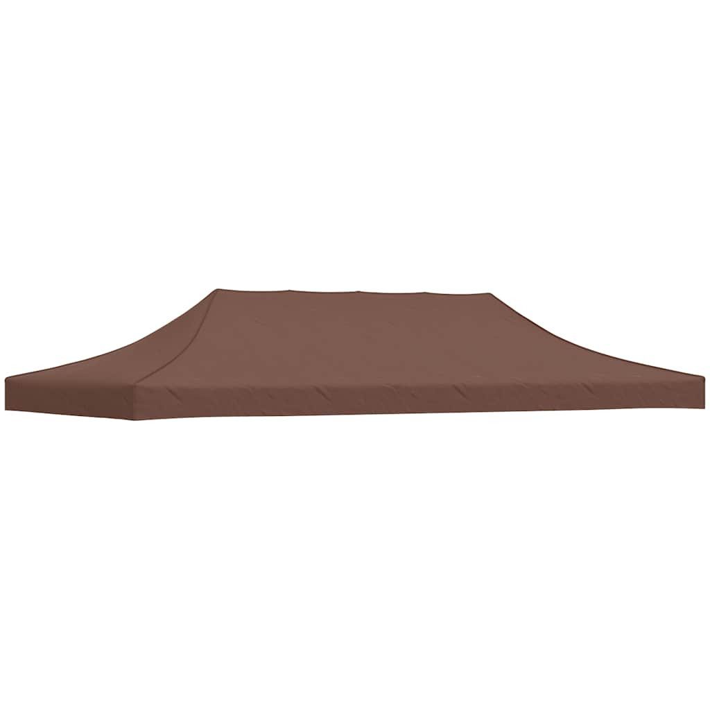 vidaXL Pavillon-Ersatzdach Partyzelt-Dach 6x3 m Braun 270 g/m², 575 x 285 cm