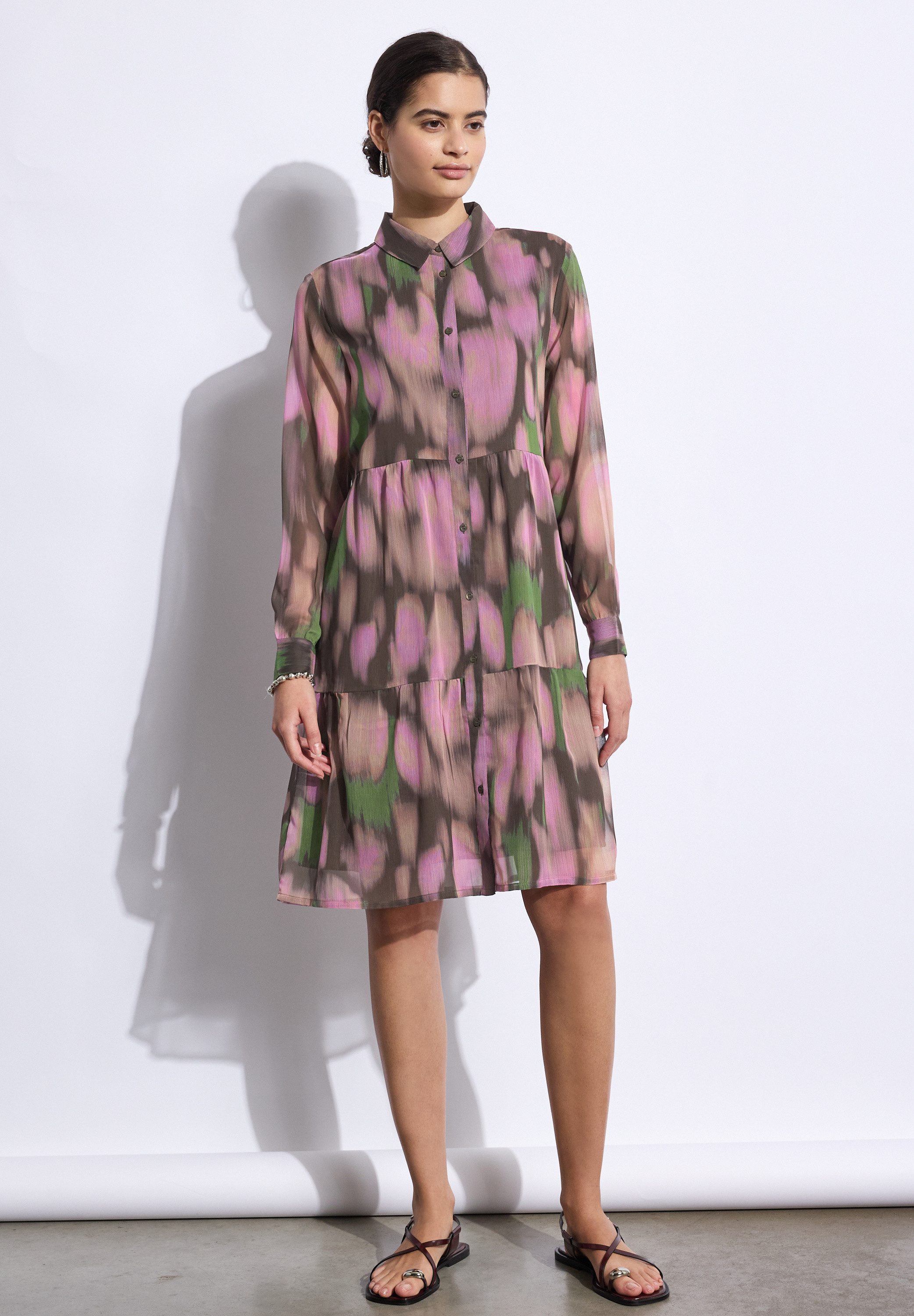 STREET ONE STUDIO Midikleid Ohne Taschen knielang günstig online kaufen