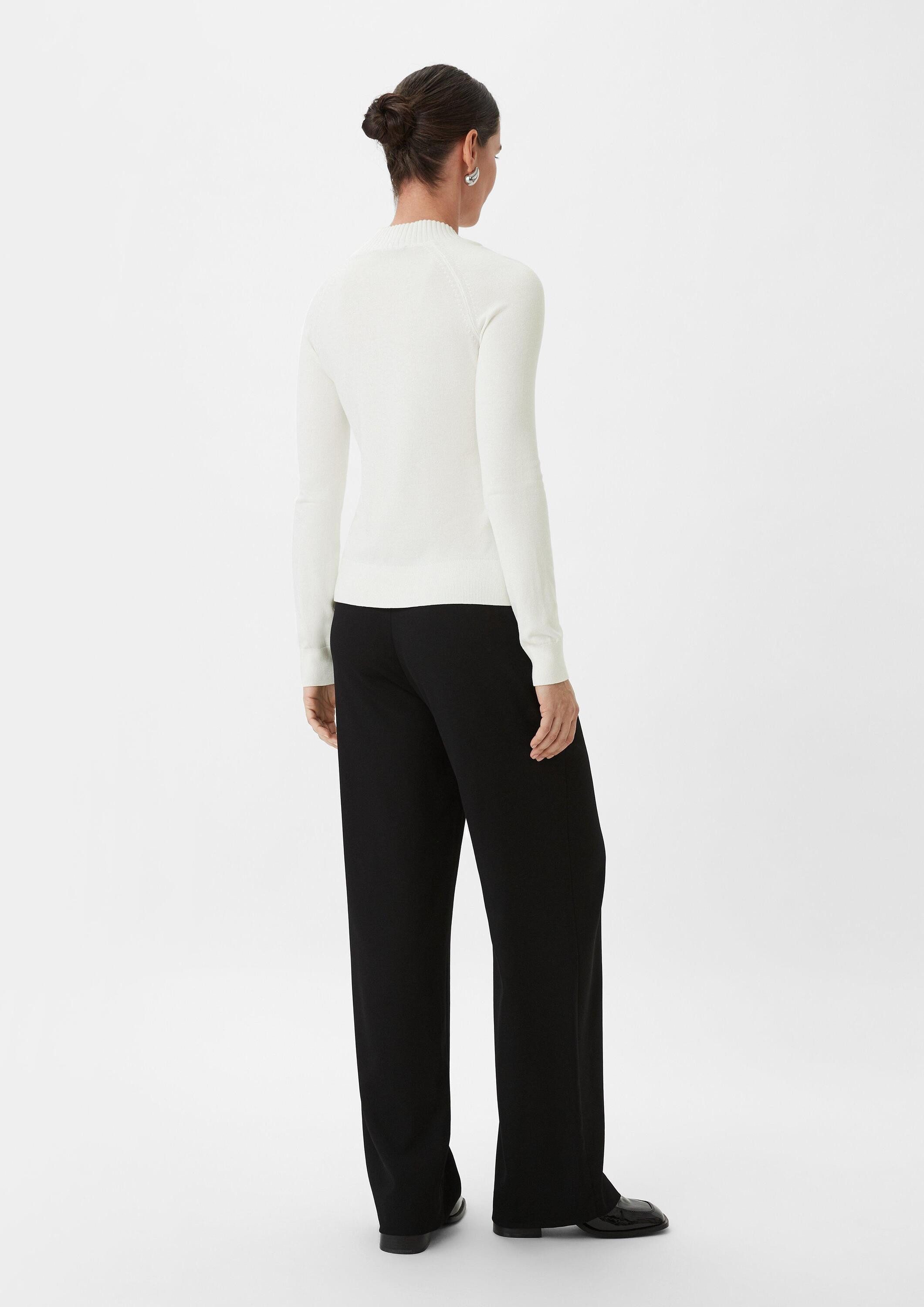 comma Longpullover Strickpullover Strickpullover aus Viskosemix